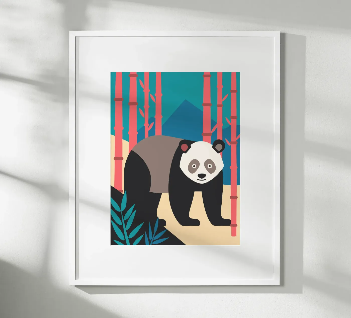 immaginazione vettoriale dei panda poster da kamilaze