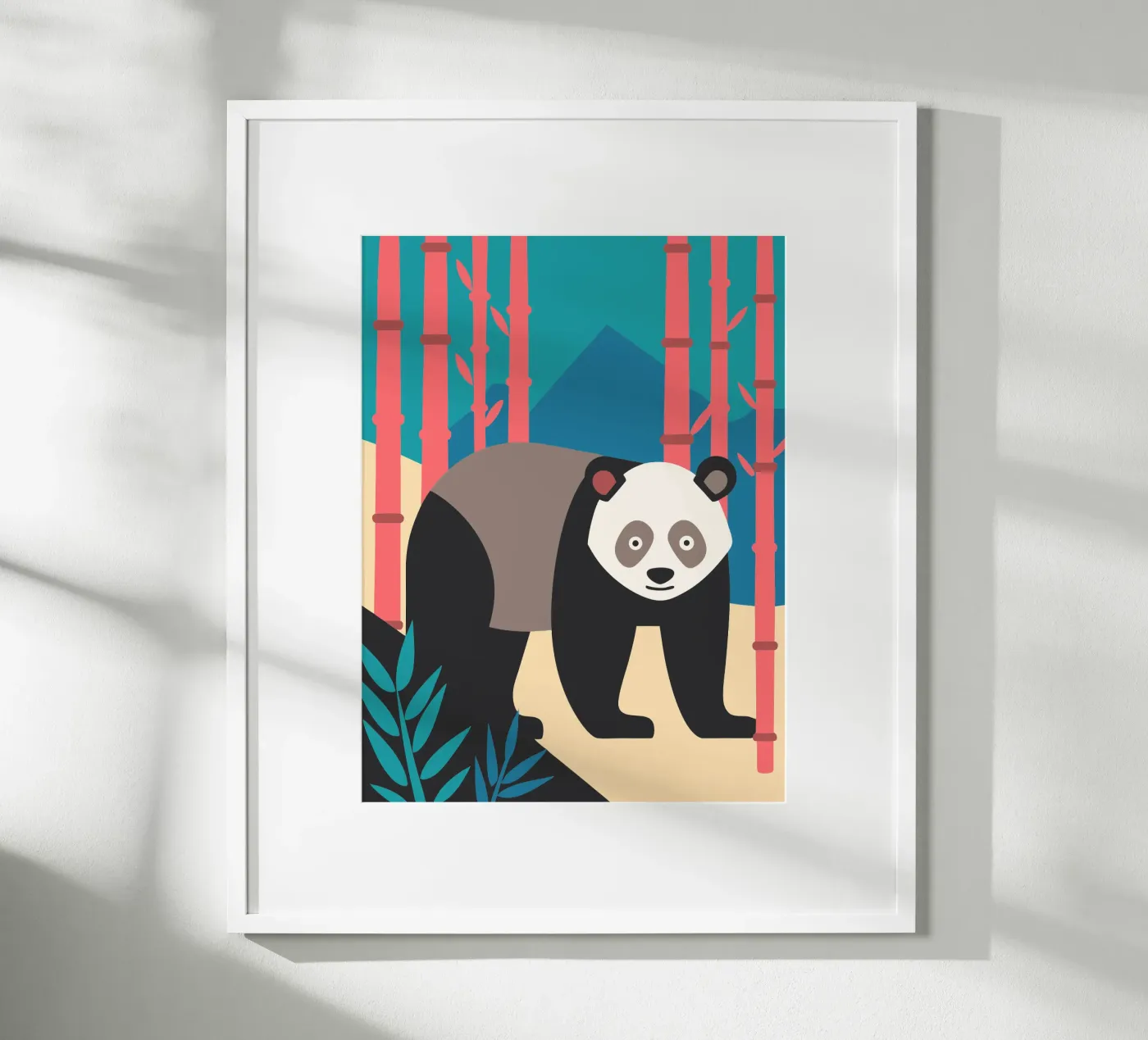 pandas vector imagination poster by kamilaze