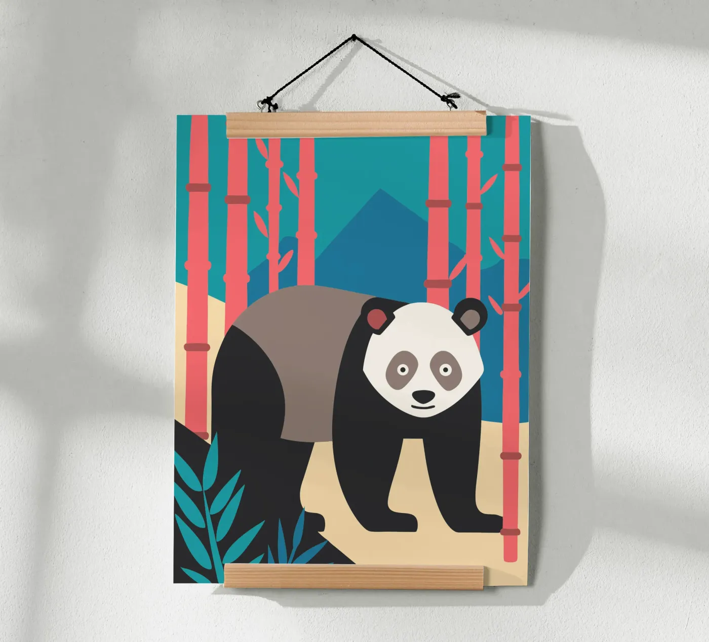 pandas vector imagination poster by kamilaze
