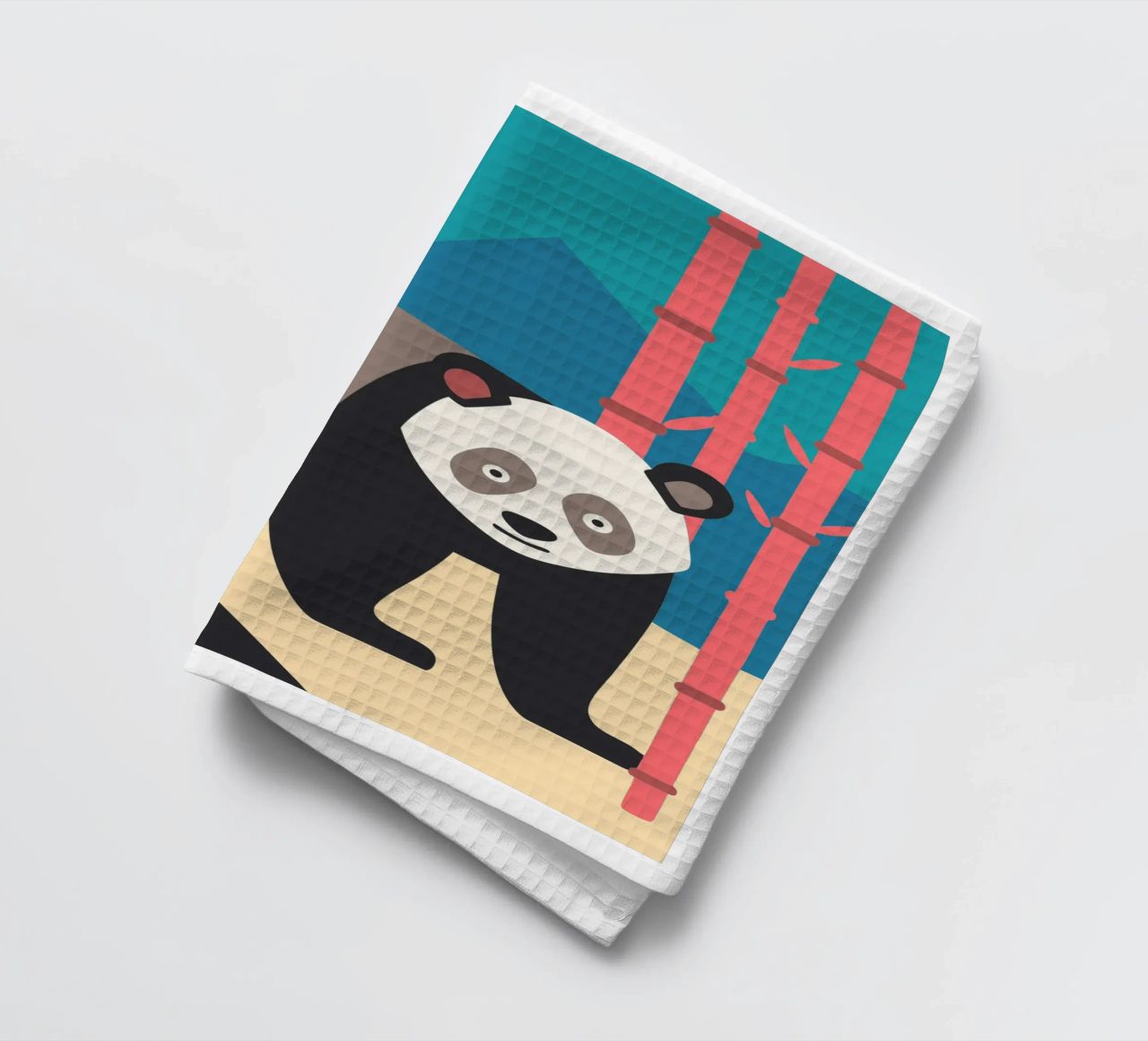 pandas vector imaginación paño de cocina de kamilaze