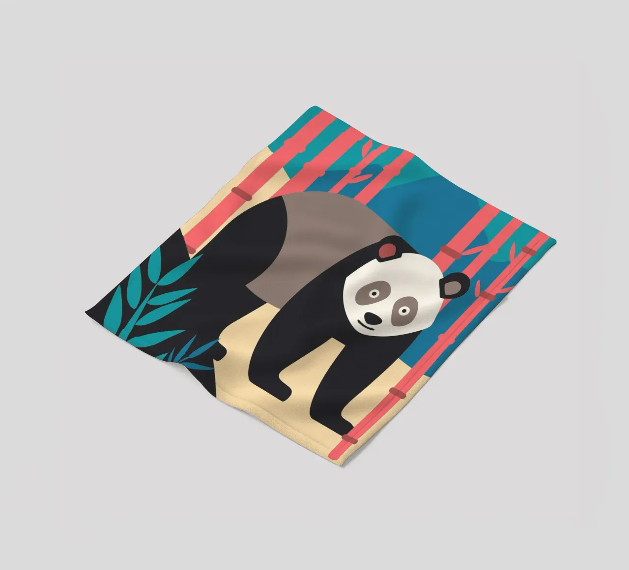 pandas vector imagination fleece blanket by kamilaze
