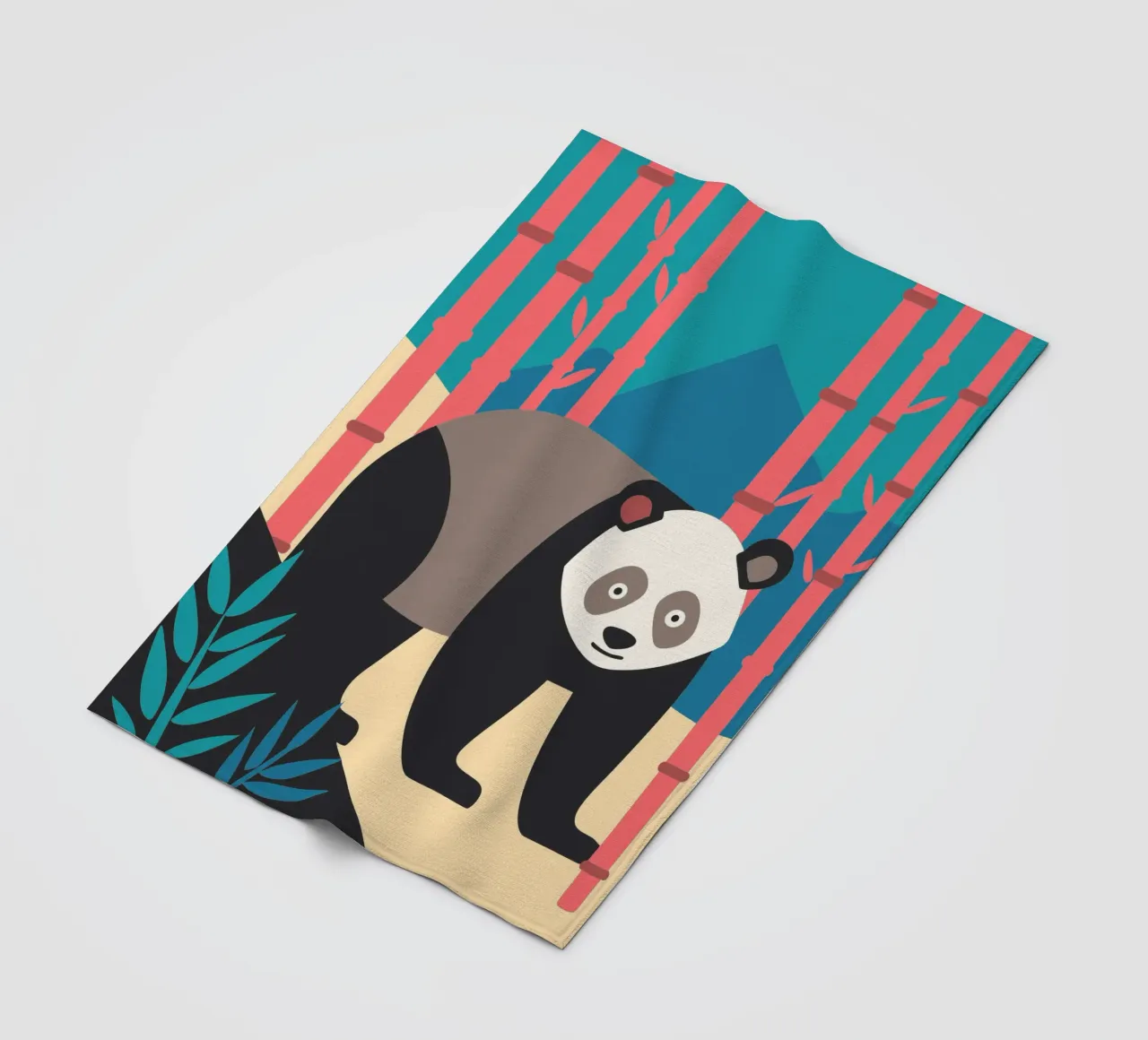 pandas vector imagination fleece blanket by kamilaze