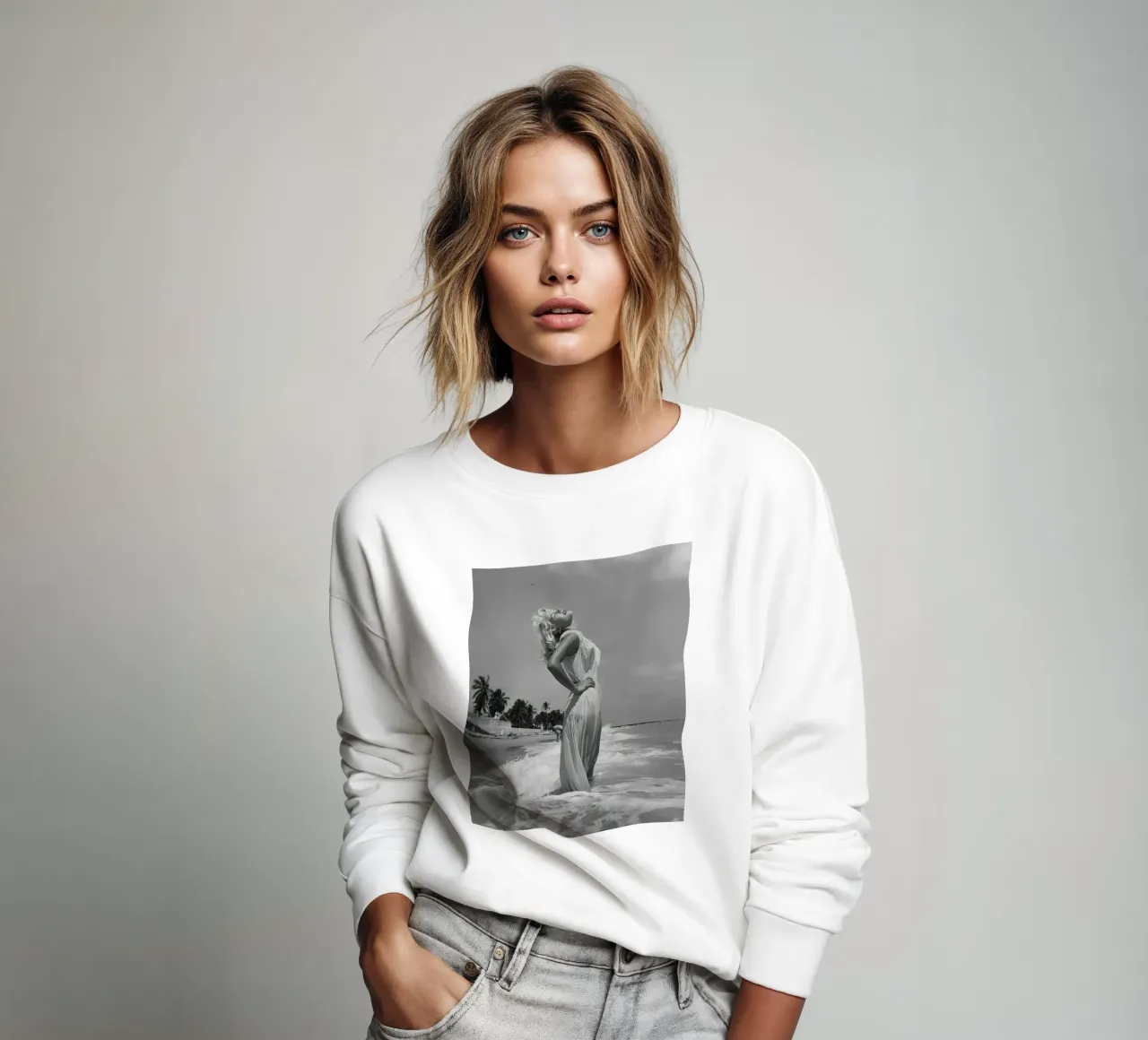 Strandmädchen Sweatshirt von Cosmos Studio
