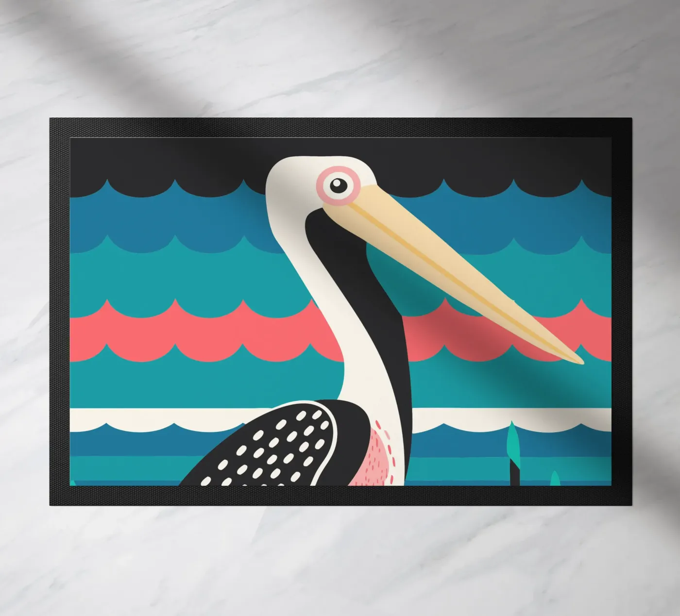 pelicant vector imagination doormat by kamilaze