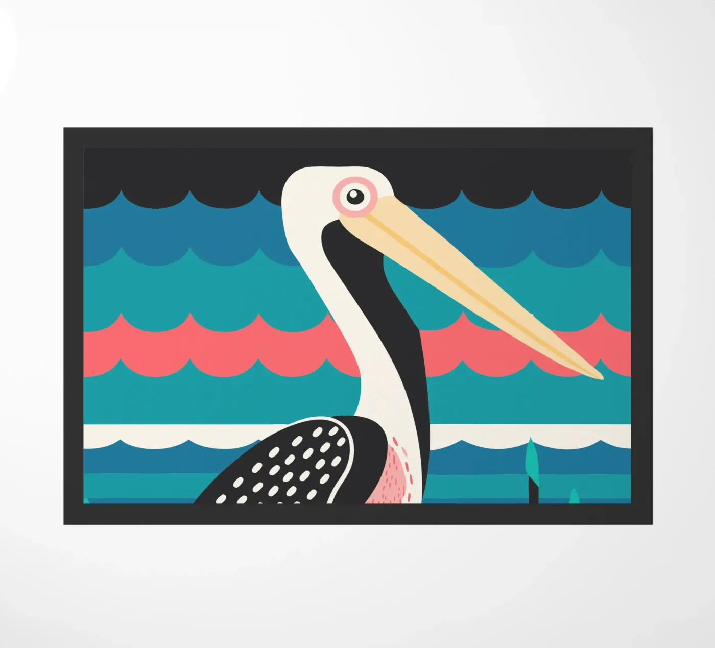 pelicant vector imagination doormat by kamilaze