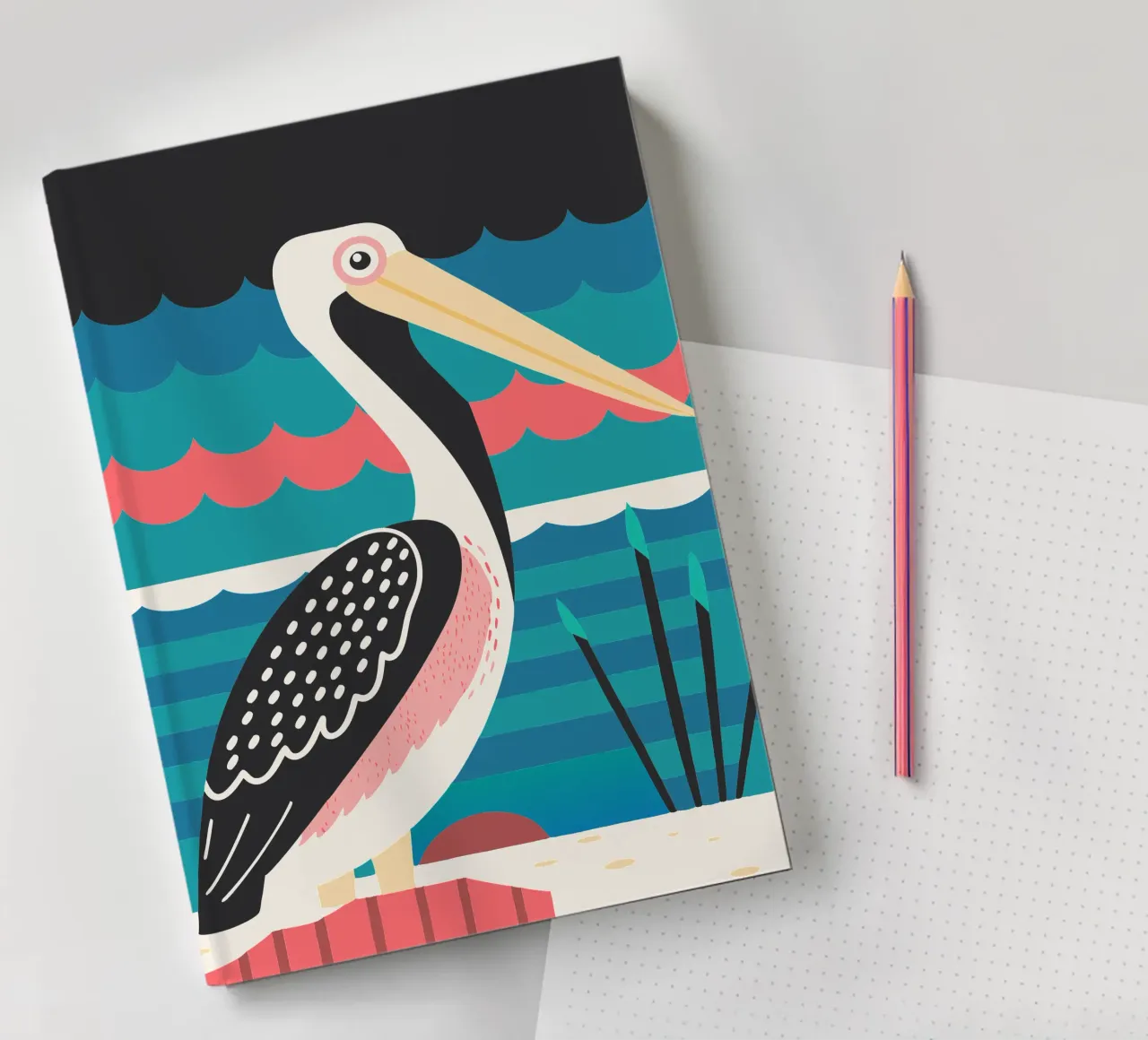 pelicant vector imagination notebook by kamilaze