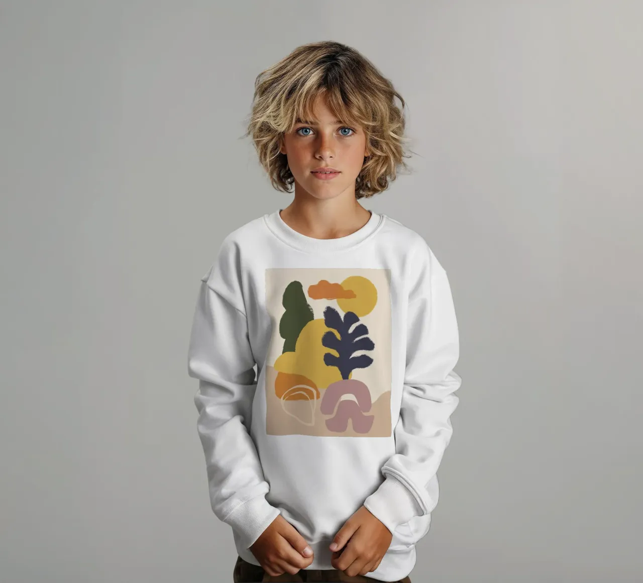 Earthen Flora Medley kids sweatshirt by Stone Patina