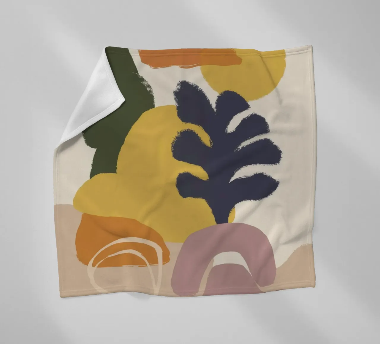 Earthen Flora Medley fleece blanket by Stone Patina