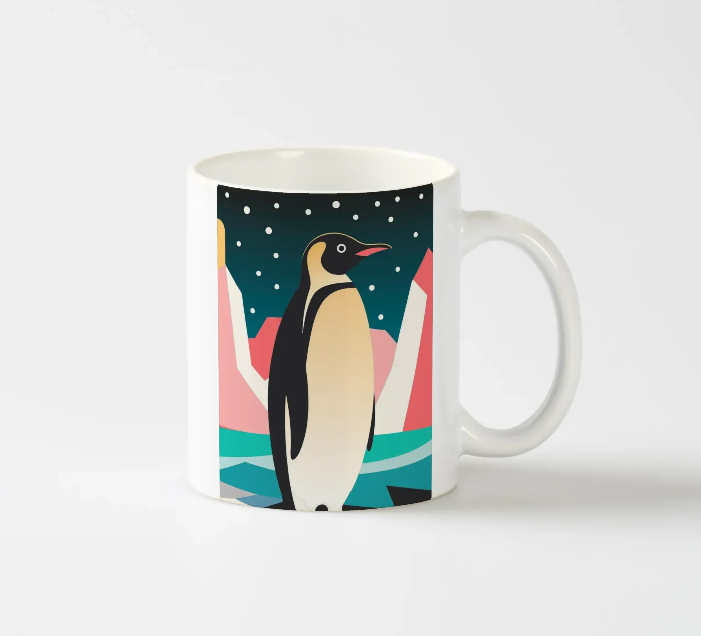 penguin vector imagination ceramic mug by kamilaze