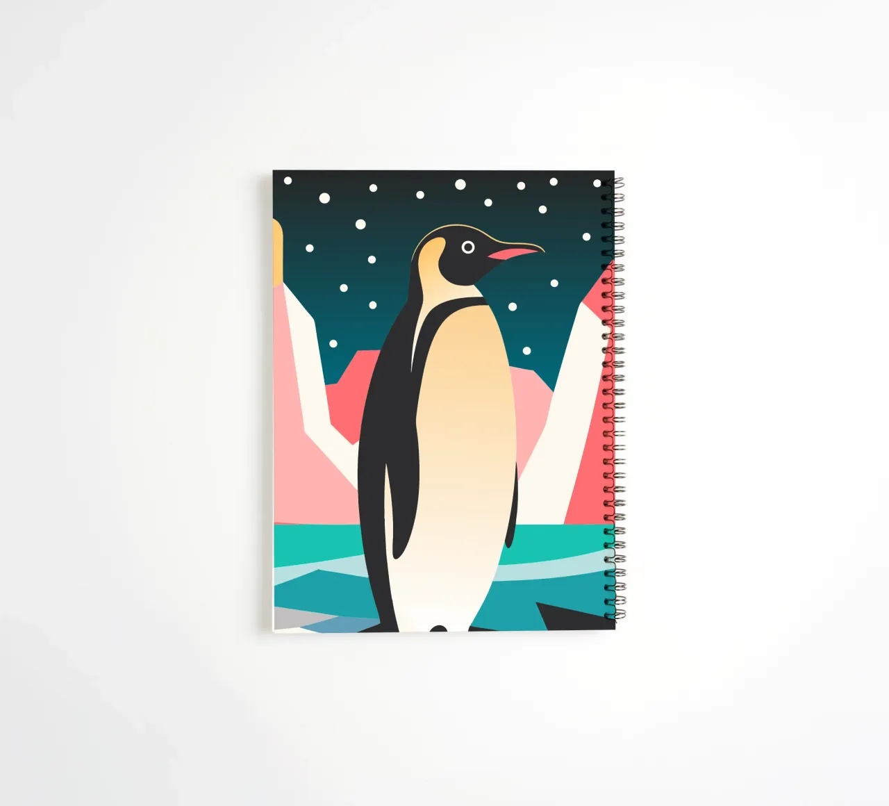 penguin vector imagination spiral notebook by kamilaze
