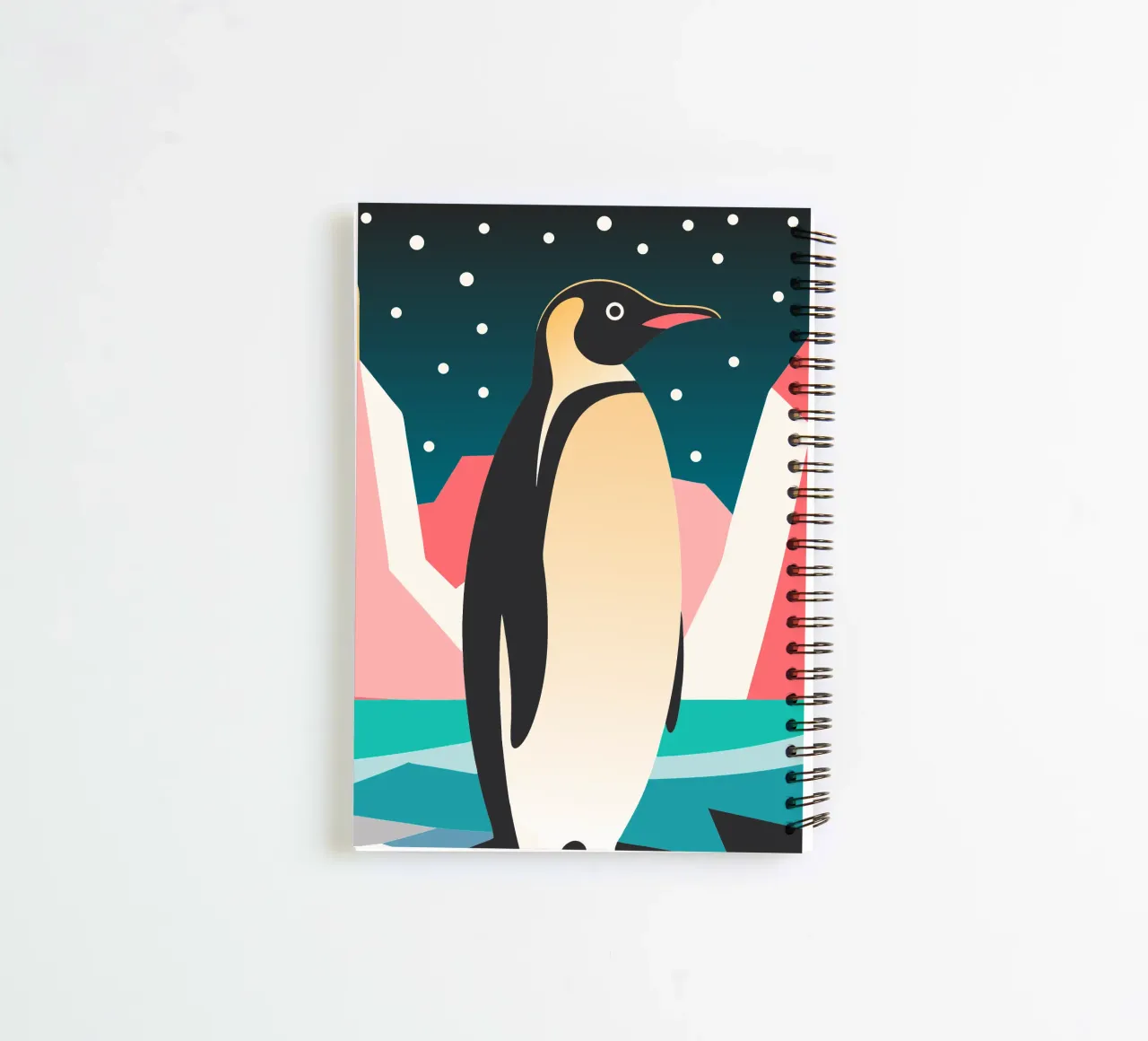 penguin vector imagination spiral notebook by kamilaze