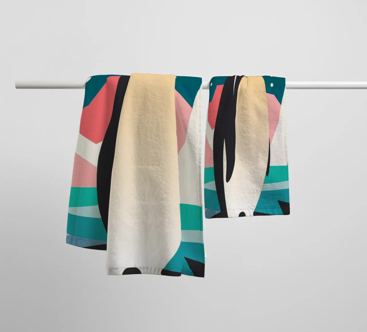 penguin vector imagination towel by kamilaze