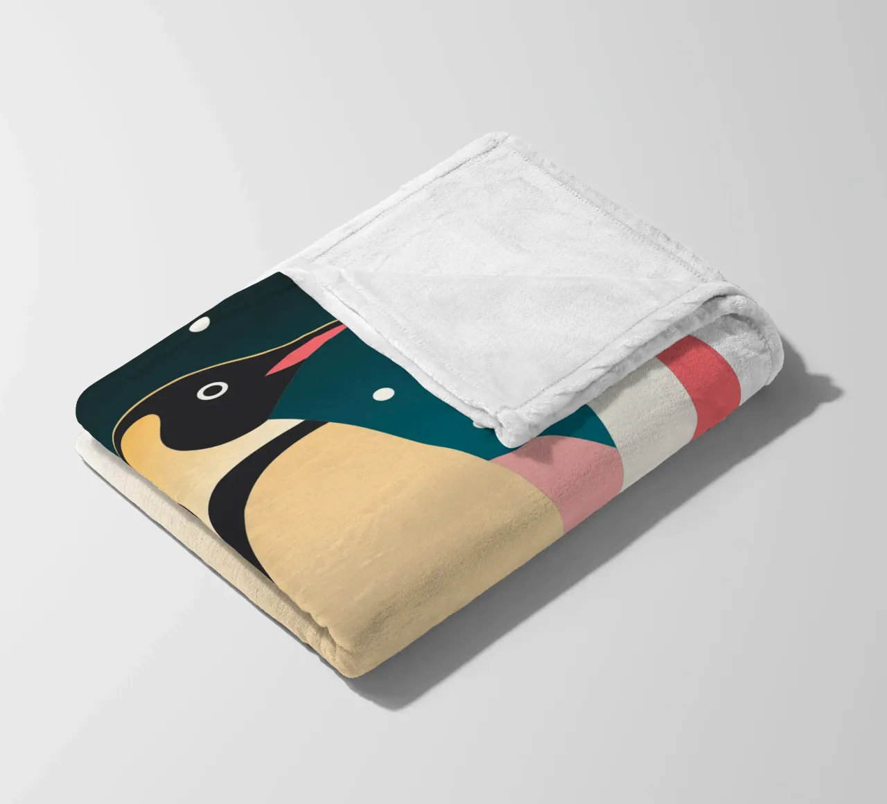 penguin vector imagination fleece blanket by kamilaze