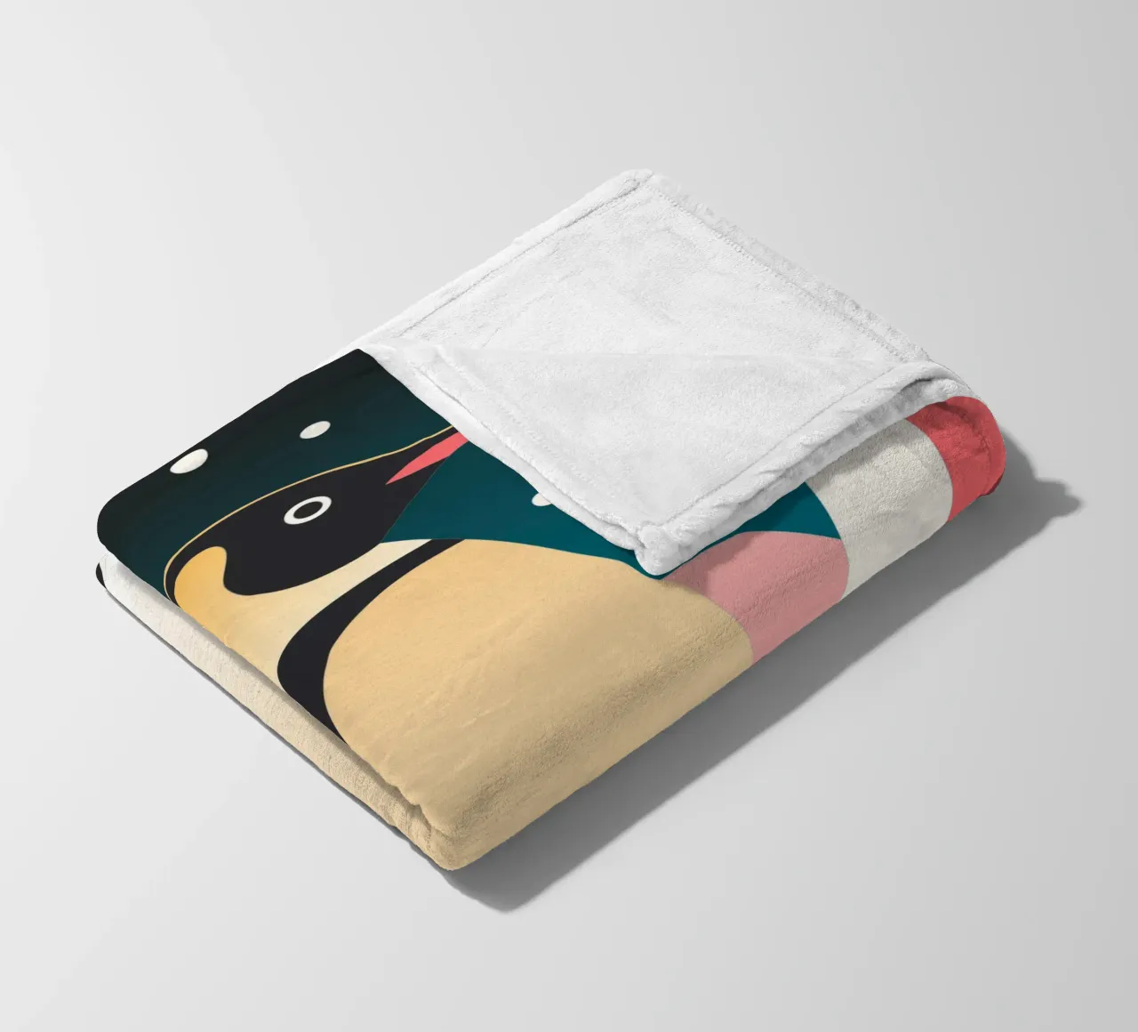 penguin vector imagination fleece blanket by kamilaze