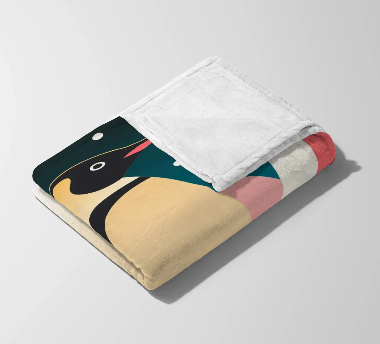 penguin vector imagination fleece blanket by kamilaze