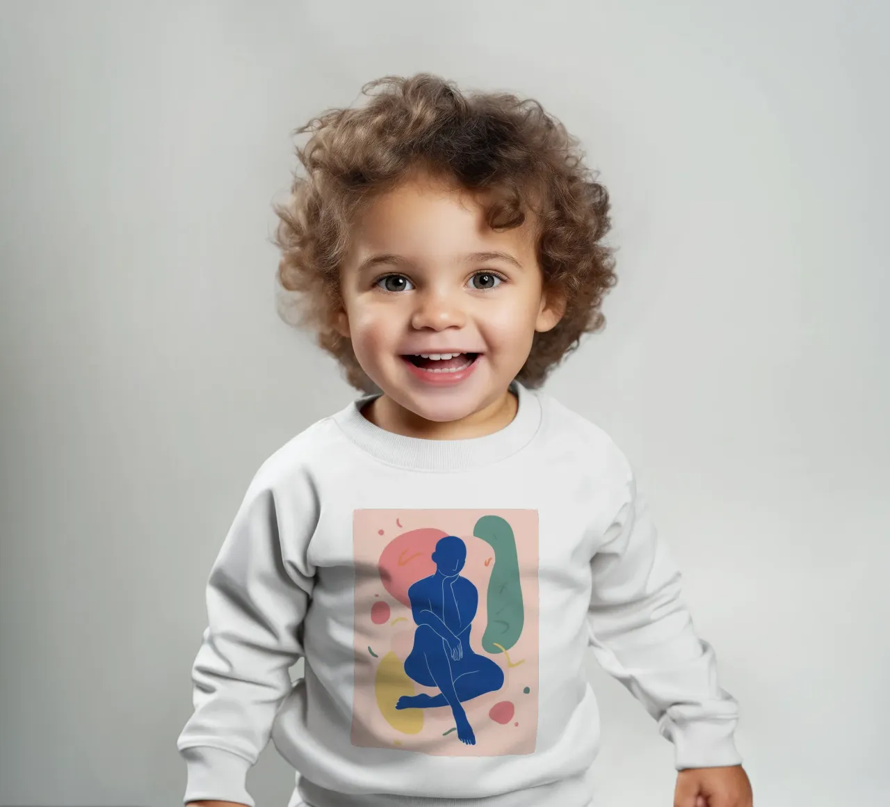 Azzurro nudo in posa felpa neonato da Terra Tone