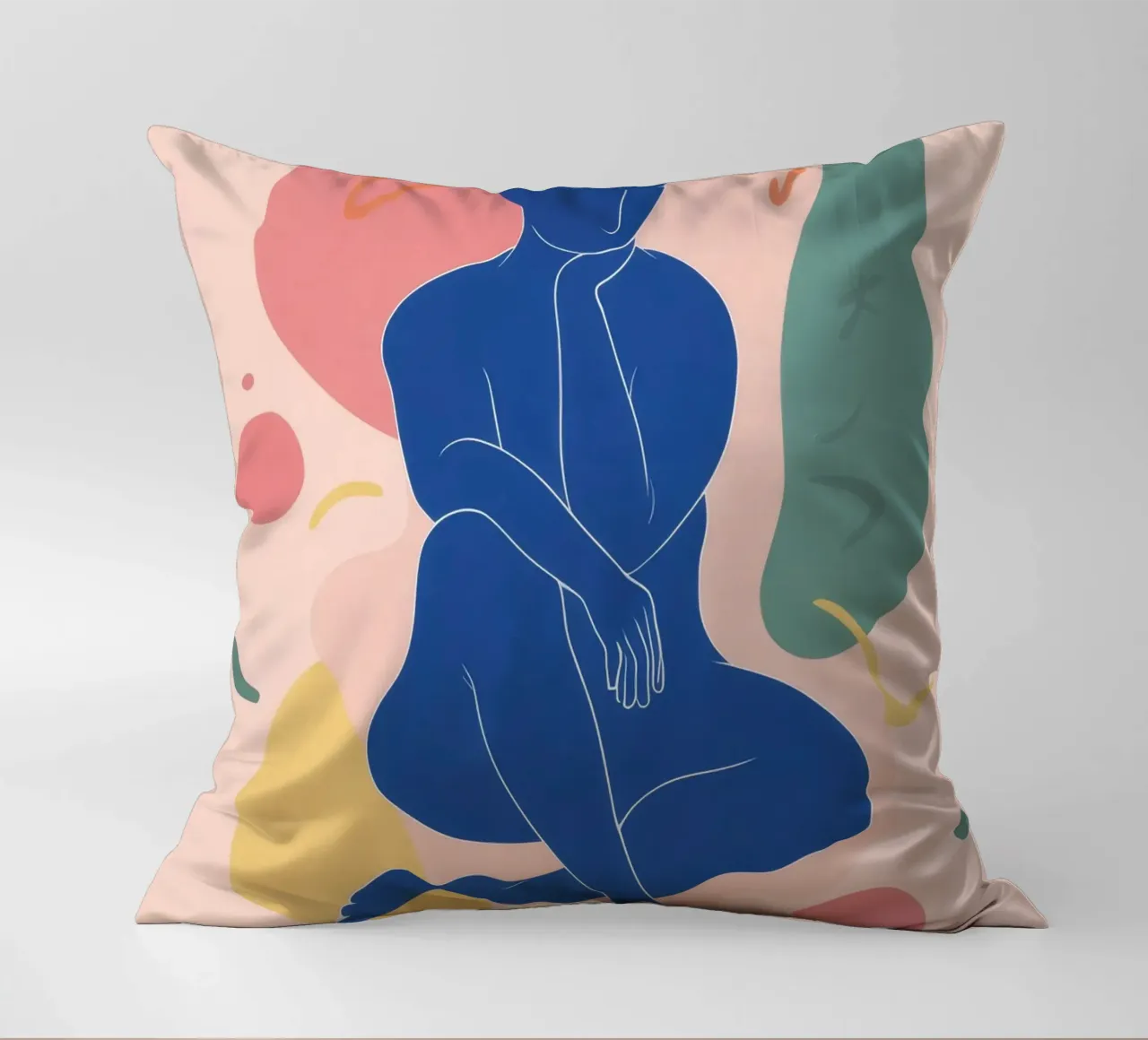 Azzurro nudo in posa cuscino da Terra Tone