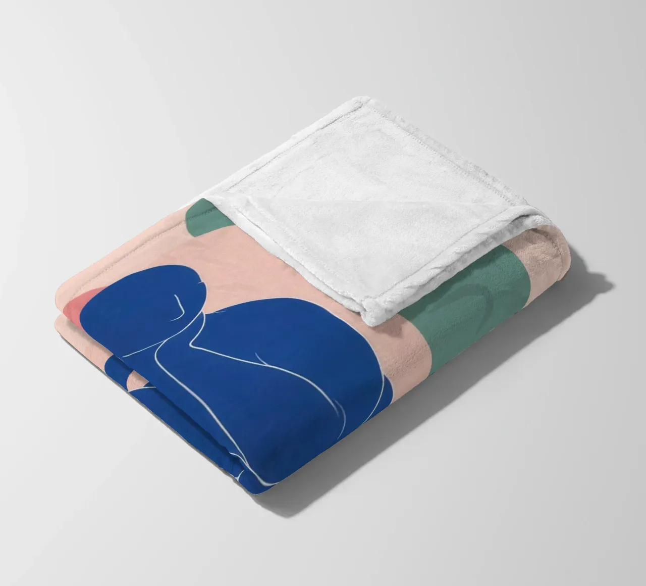 Azzurro nudo in posa coperta in pile da Terra Tone