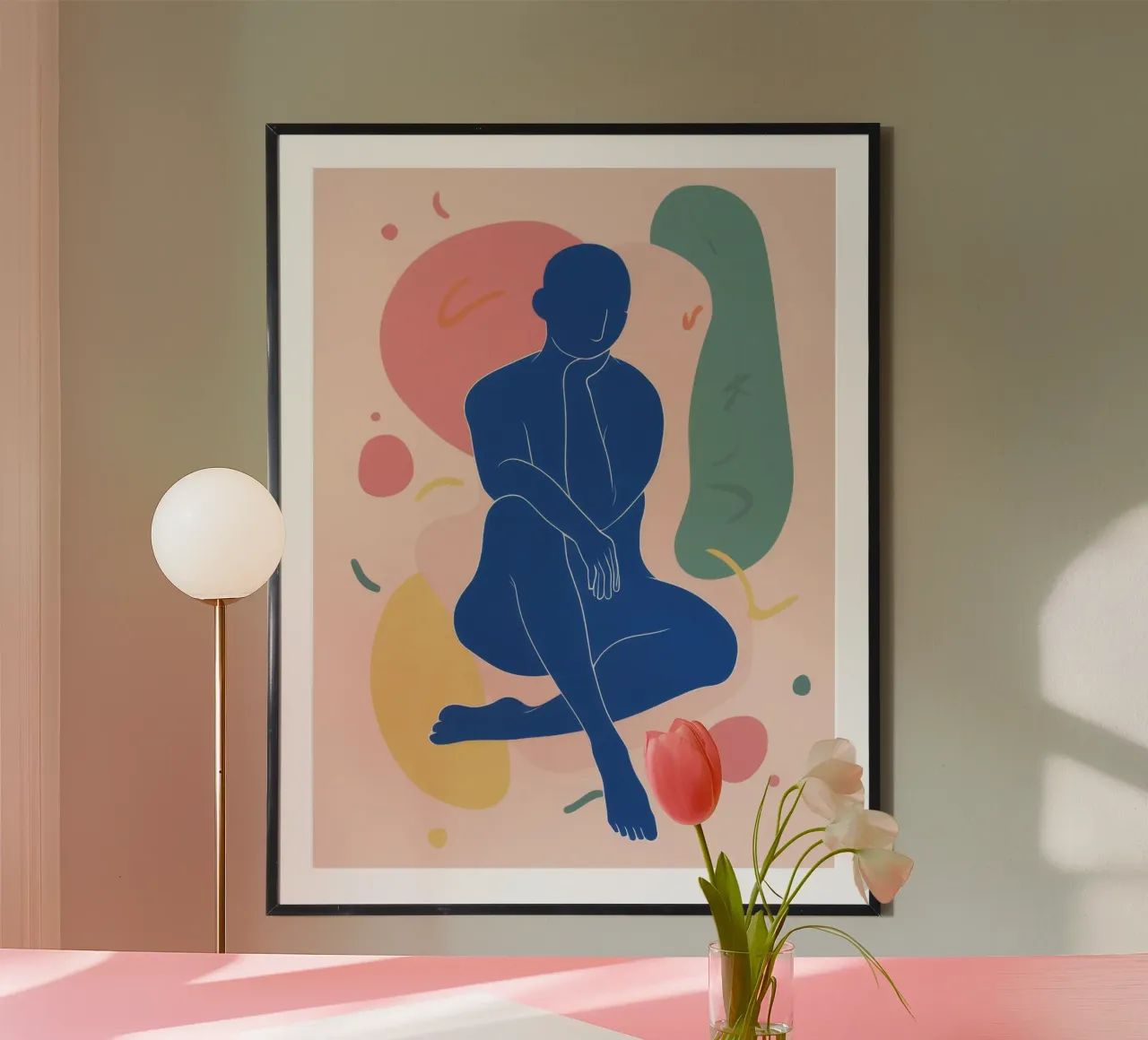 Azzurro nudo in posa carta hahnemühle da Terra Tone