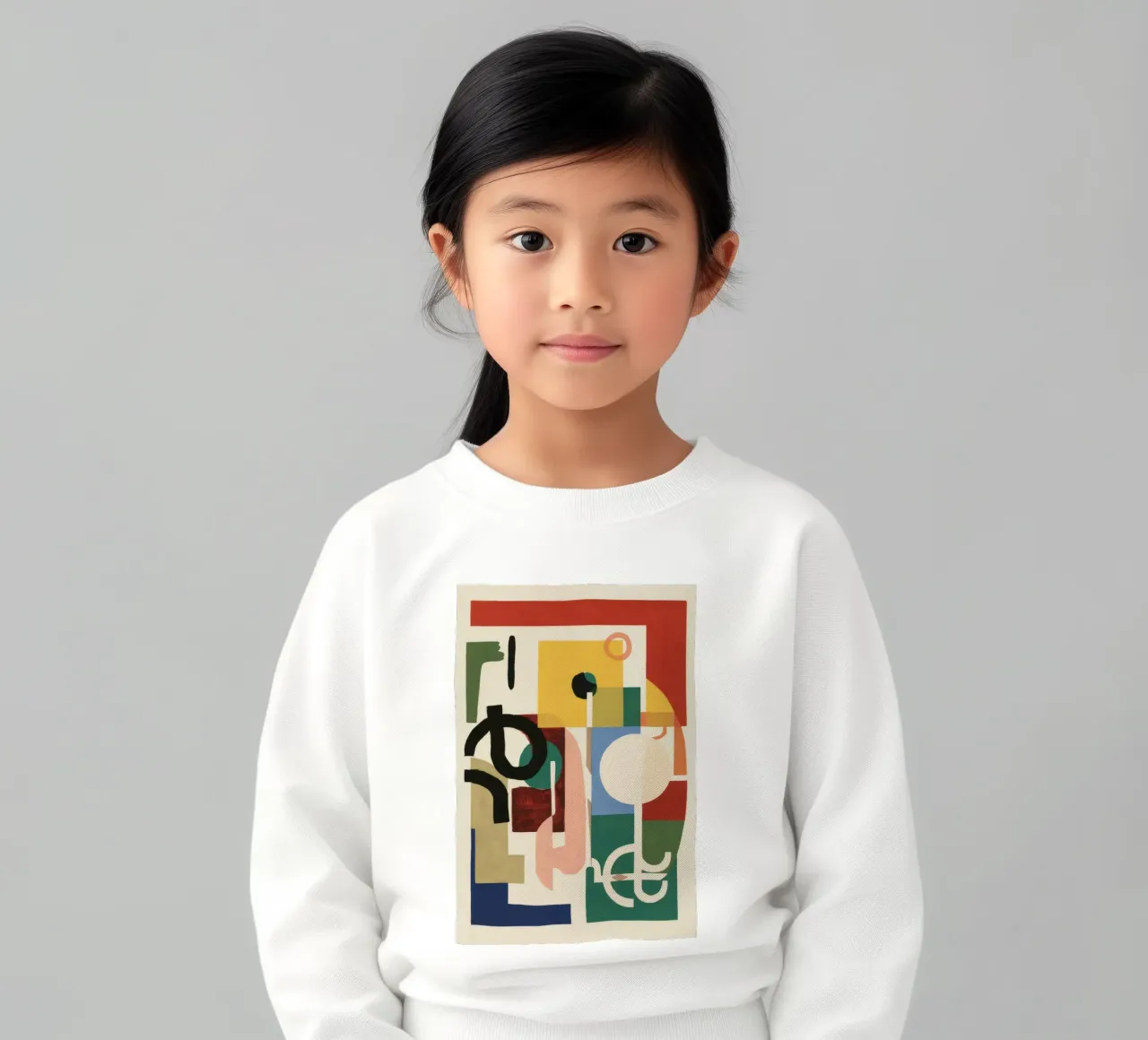 Geometric Joyful Chaos kids sweatshirt by Stone Patina