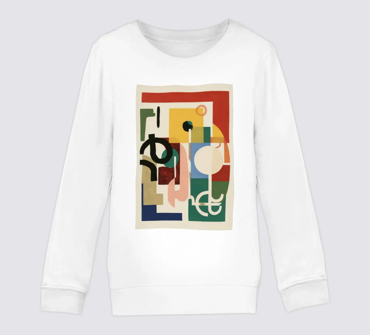 Geometric Joyful Chaos kids sweatshirt by Stone Patina