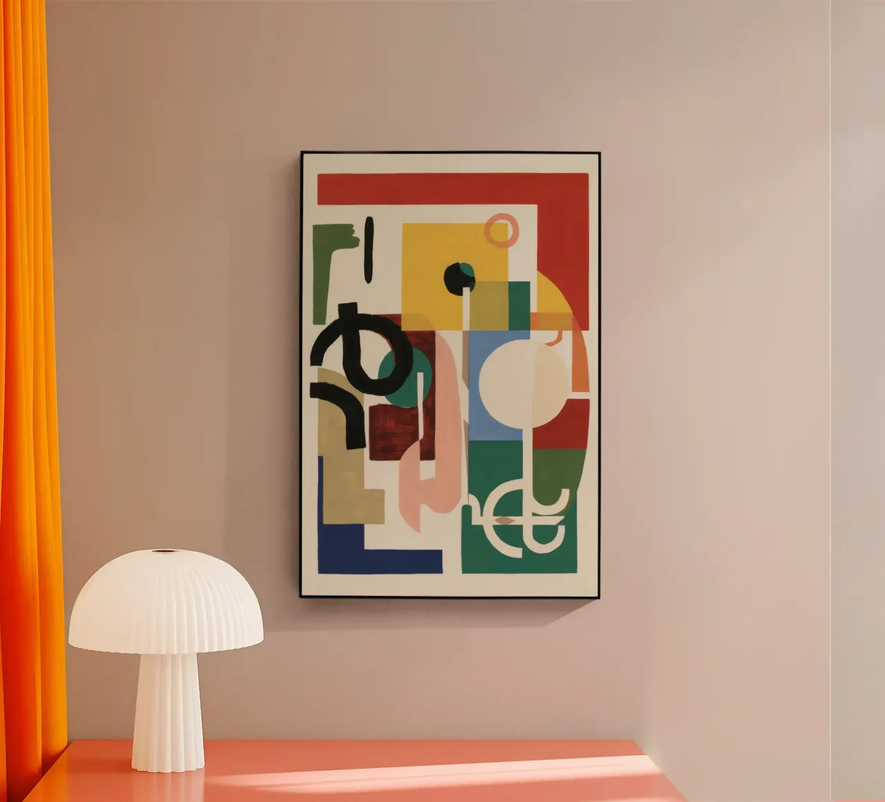 Geometric Joyful Chaos acrylic glass by Stone Patina