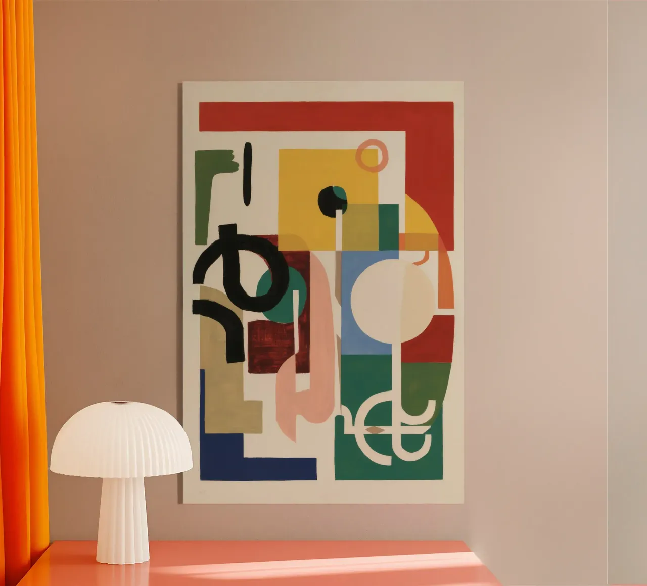 Geometric Joyful Chaos acrylic glass by Stone Patina