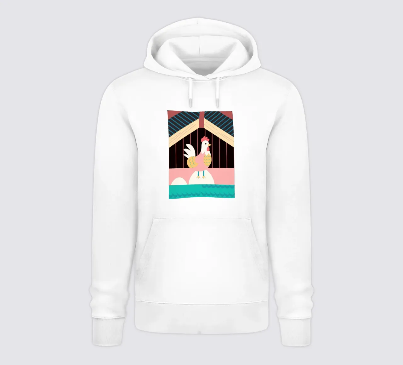 gallo vector imaginación sudadera con capucha de kamilaze