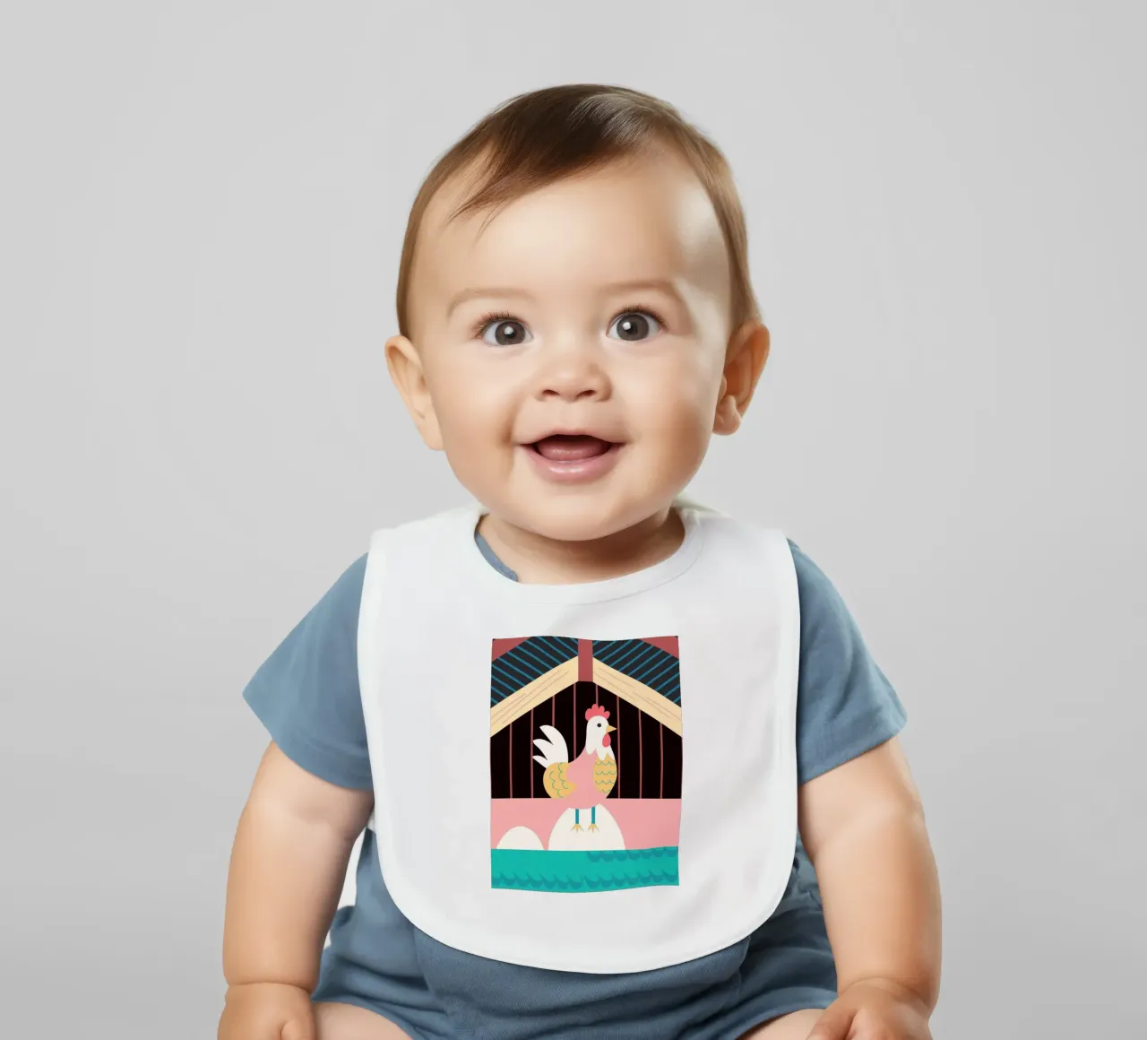 rooster vector imagination Babylätzchen von kamilaze