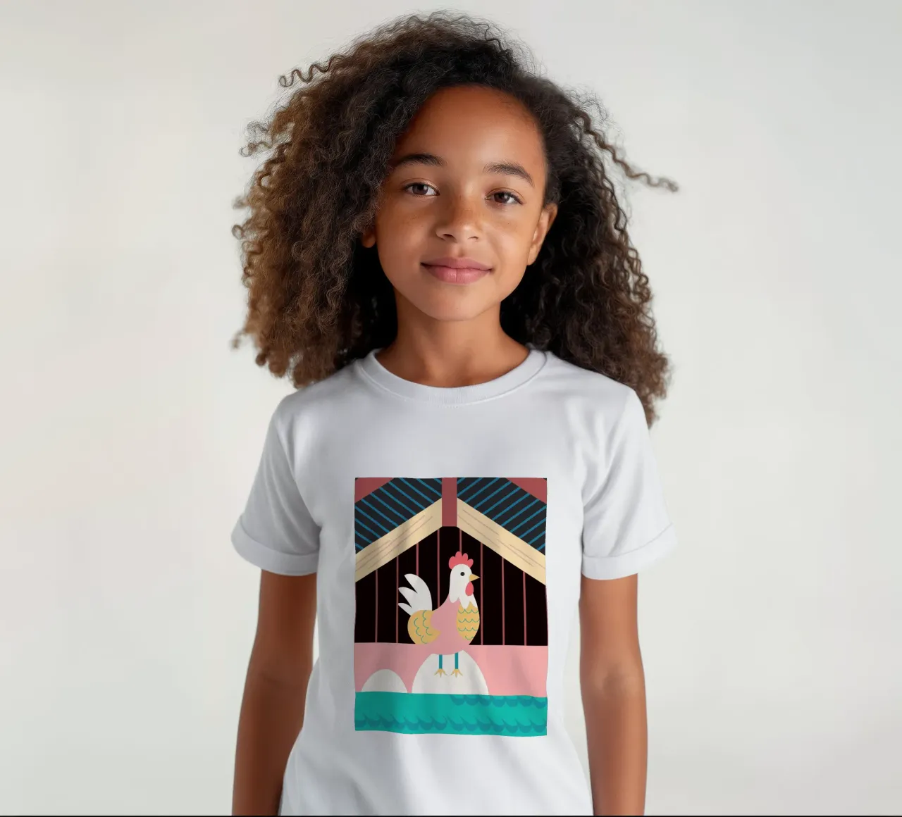 rooster vector imagination t-shirt bambini da kamilaze