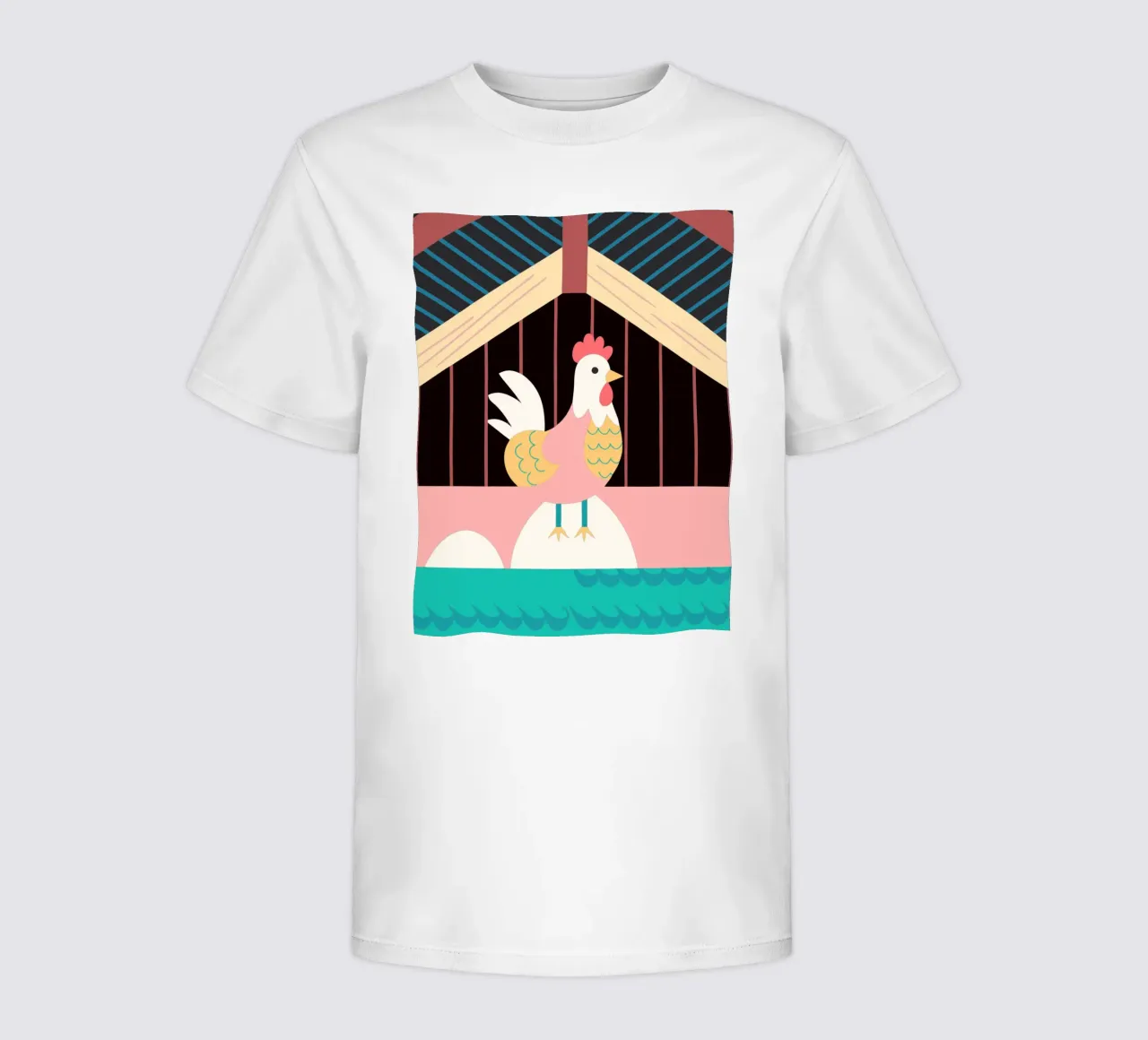 rooster vector imagination t-shirt bambini da kamilaze