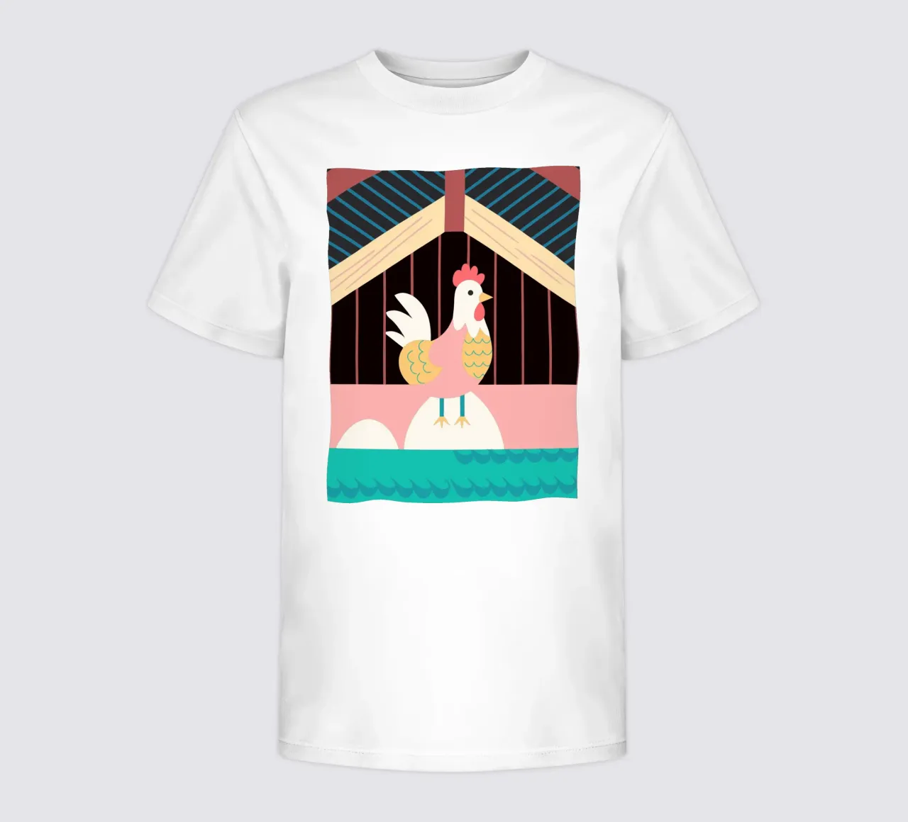 rooster vector imagination t-shirt bambini da kamilaze