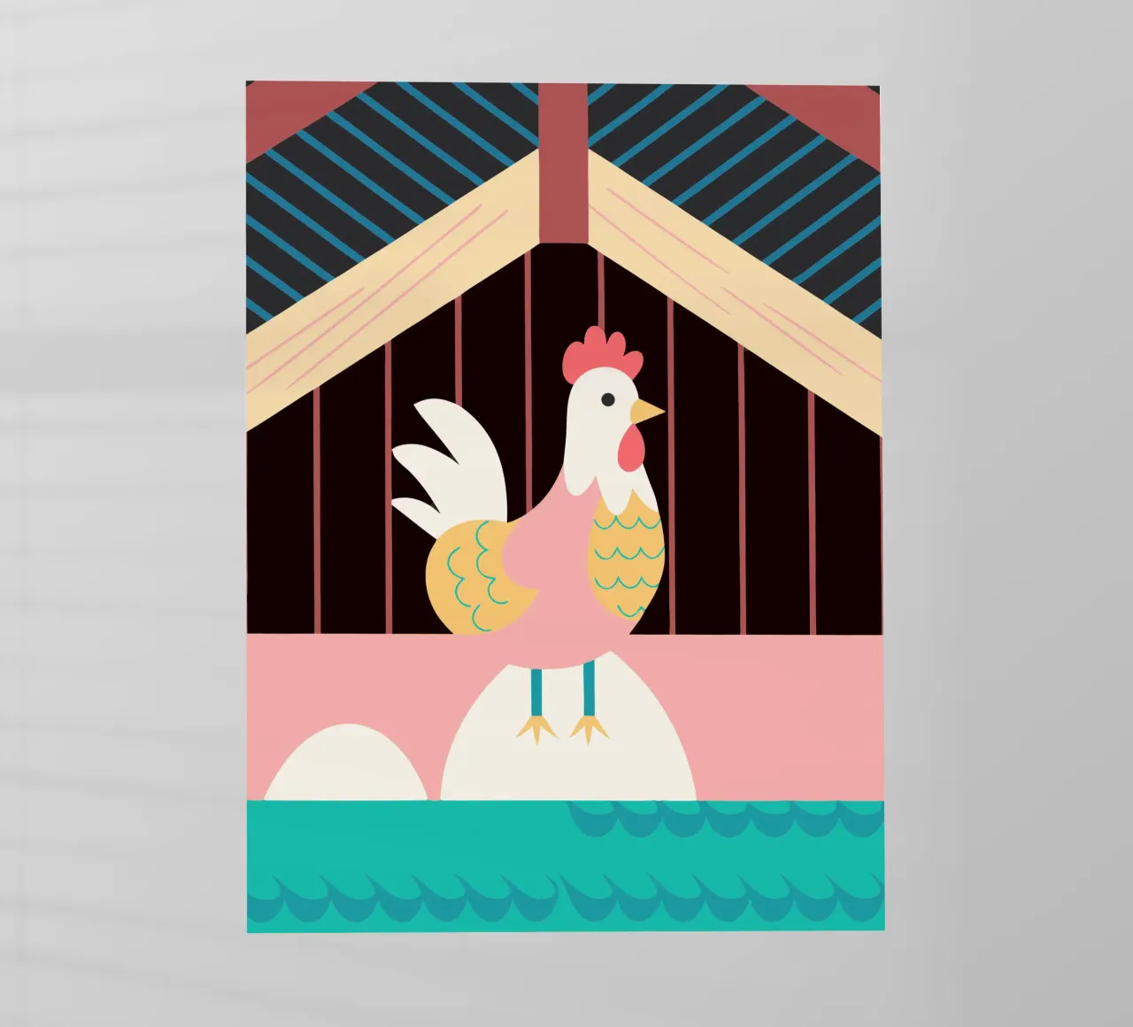 gallo fantasia vettoriale pellicola backlit da kamilaze