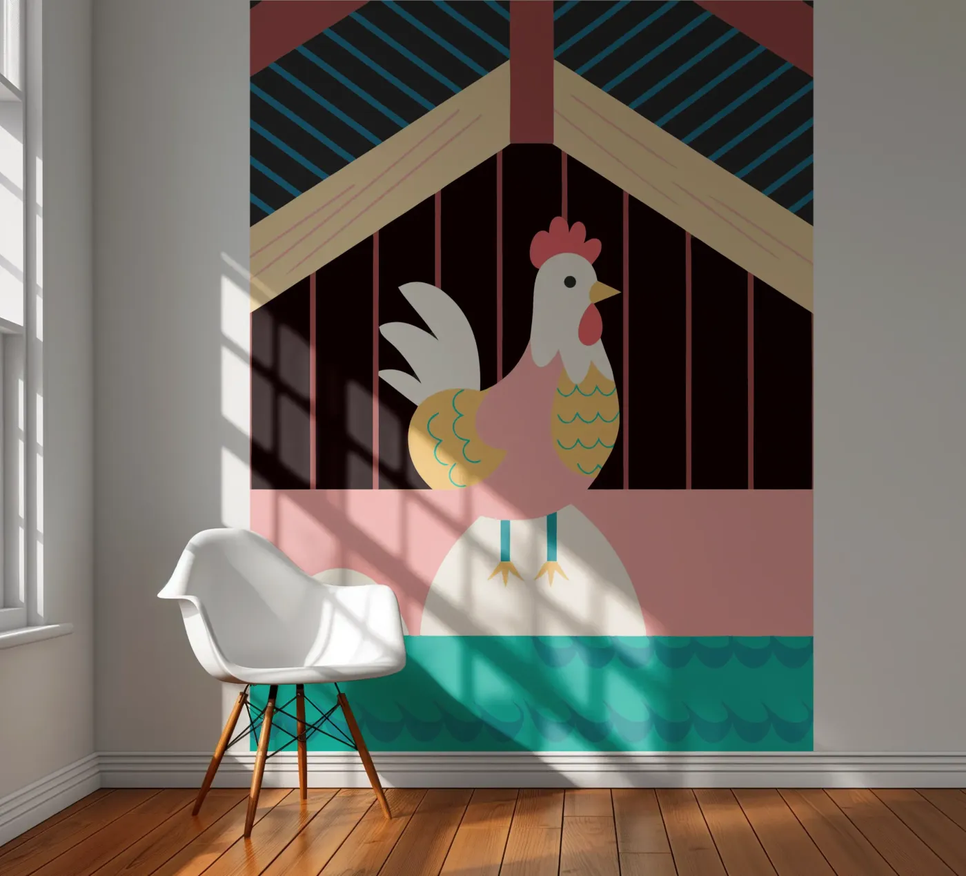 rooster vector imagination papier peint photo de kamilaze