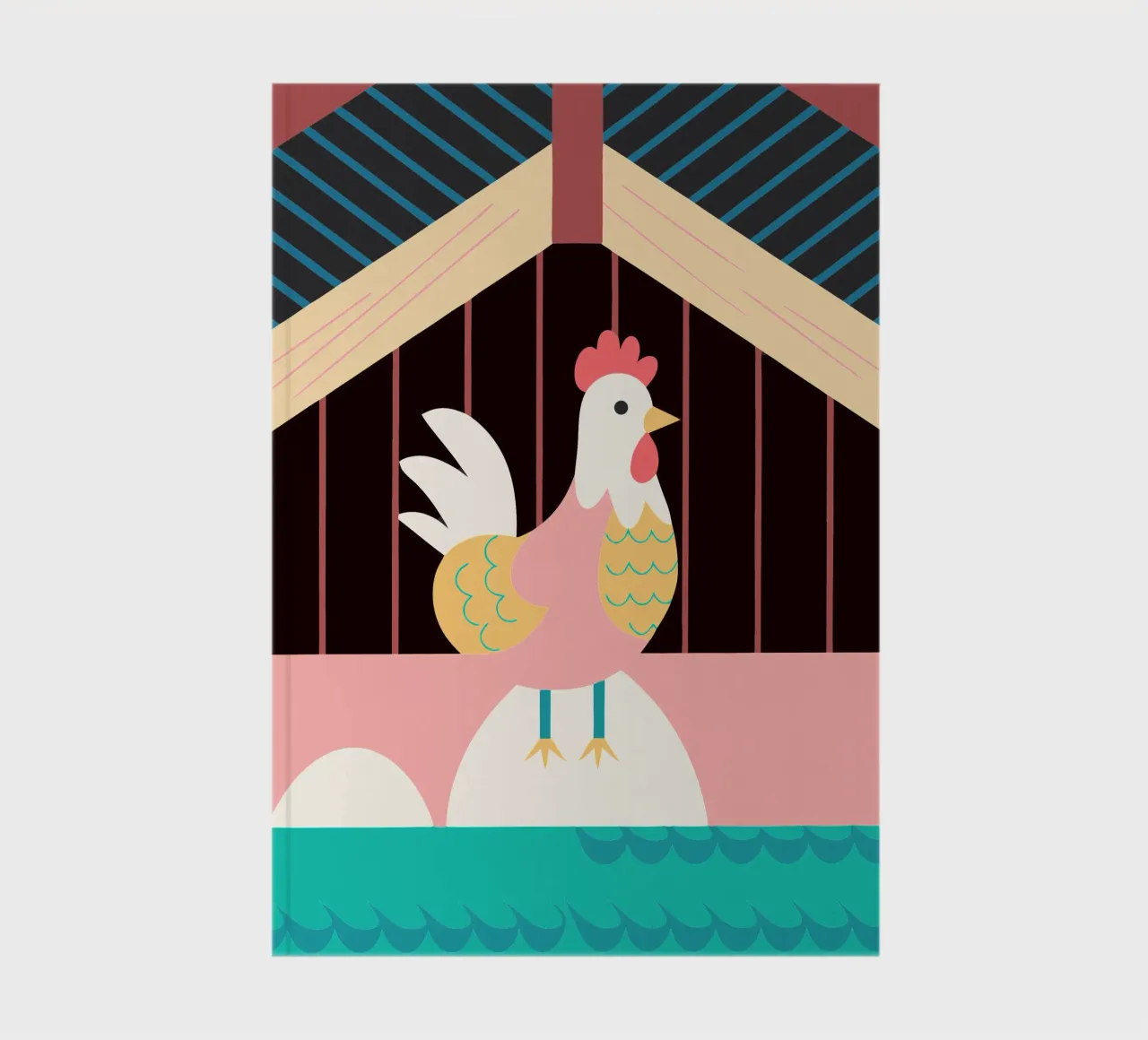 rooster vector imagination notebook by kamilaze
