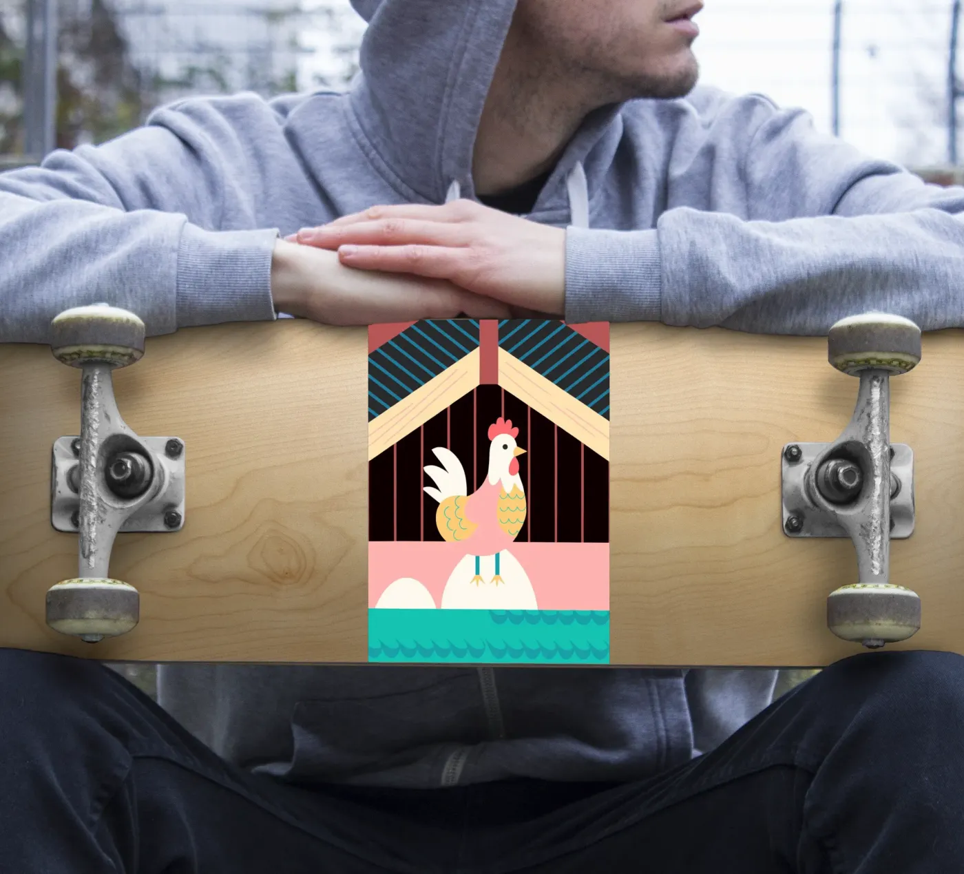 haan vector verbeelding sticker van kamilaze