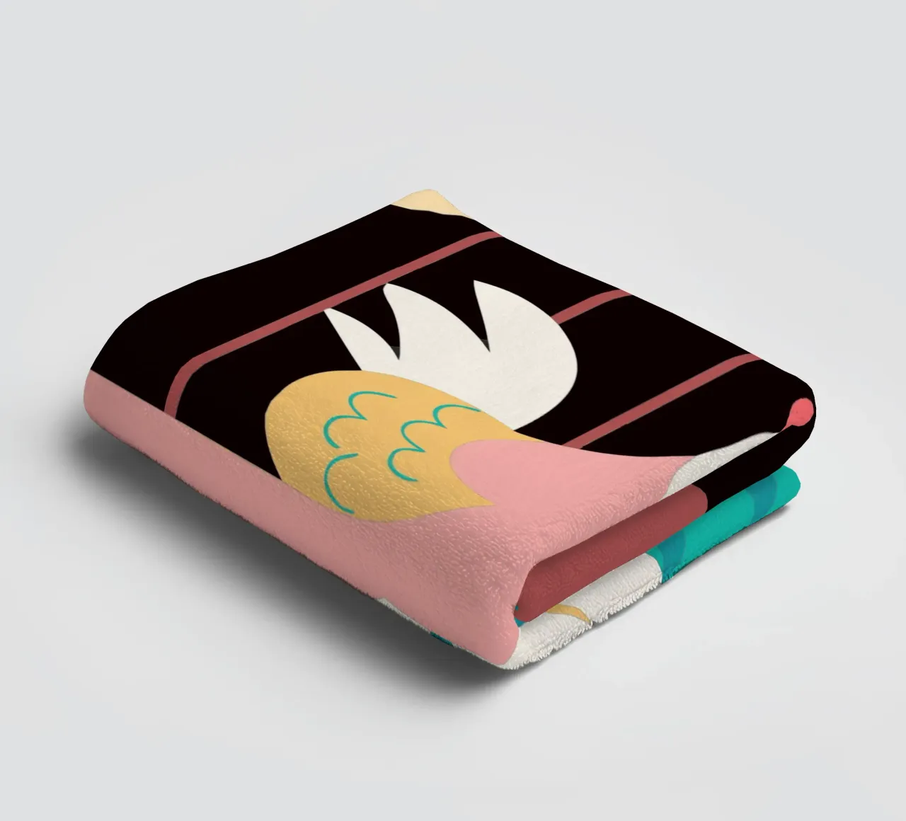 coq vectoriel imagination serviette de bain de kamilaze