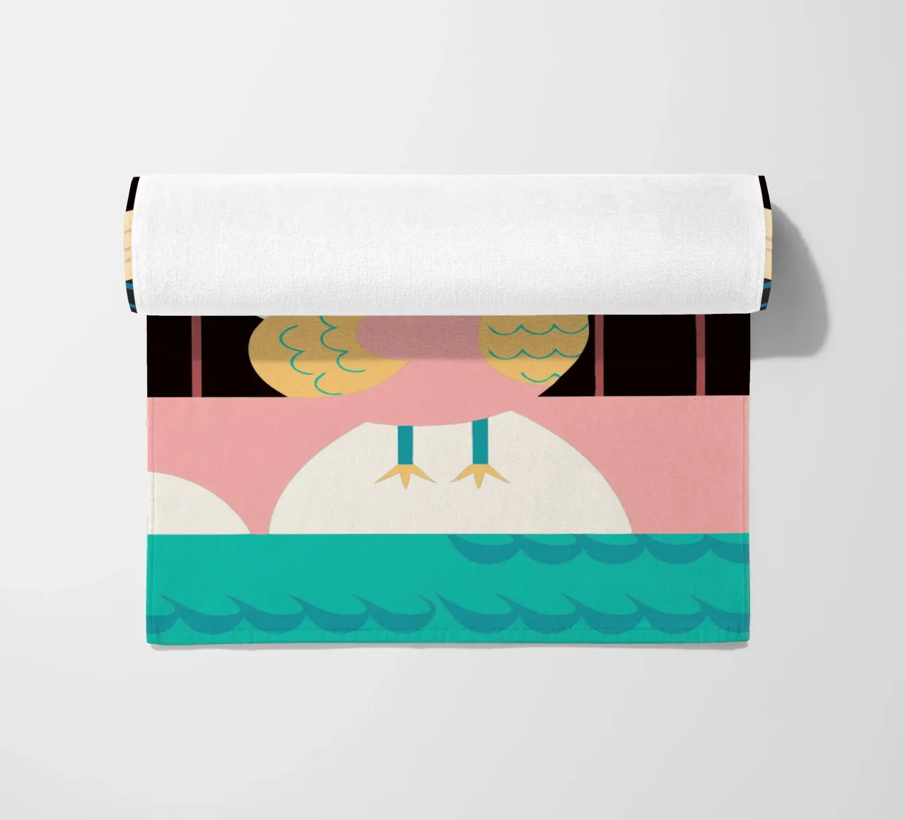 haan vector verbeelding strandhanddoek van kamilaze