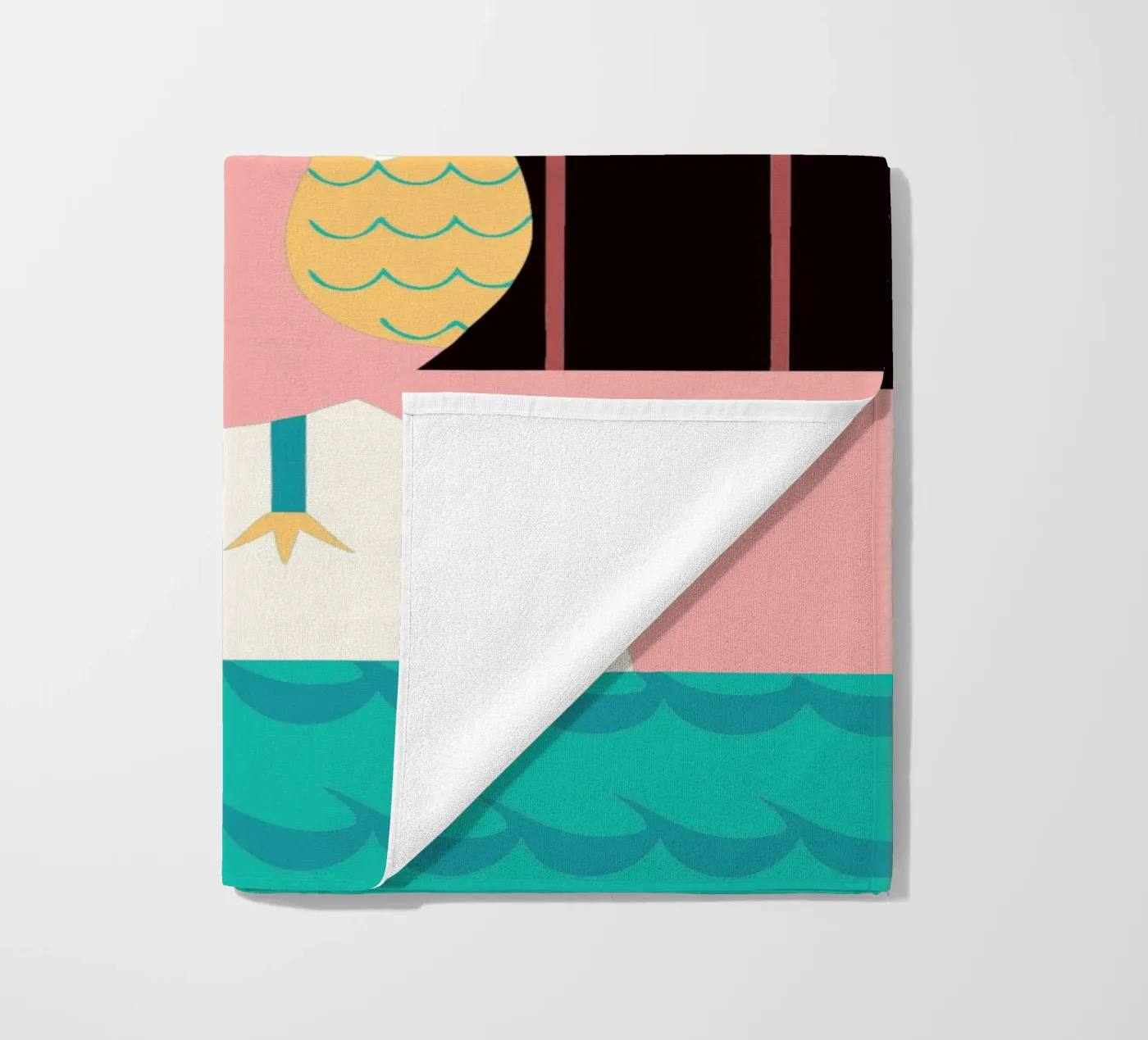 haan vector verbeelding strandhanddoek van kamilaze