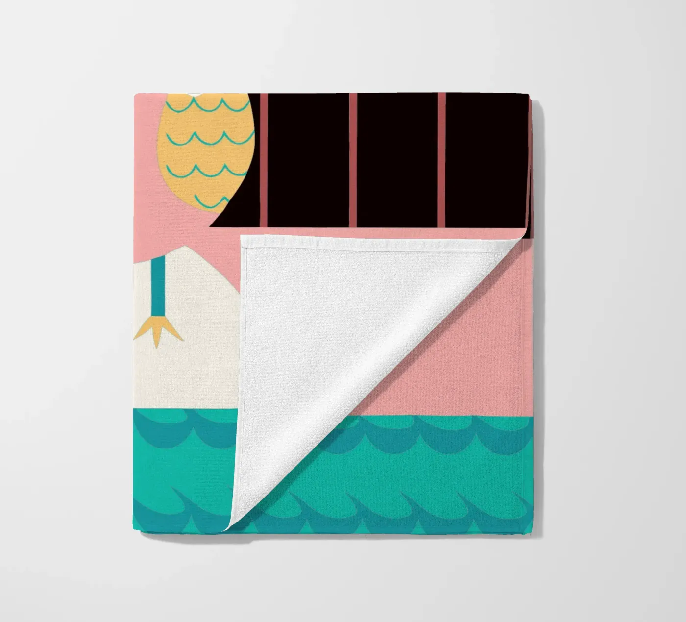 haan vector verbeelding strandhanddoek van kamilaze