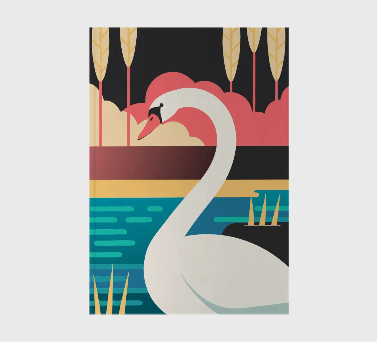 swan vector imagination notebook by kamilaze