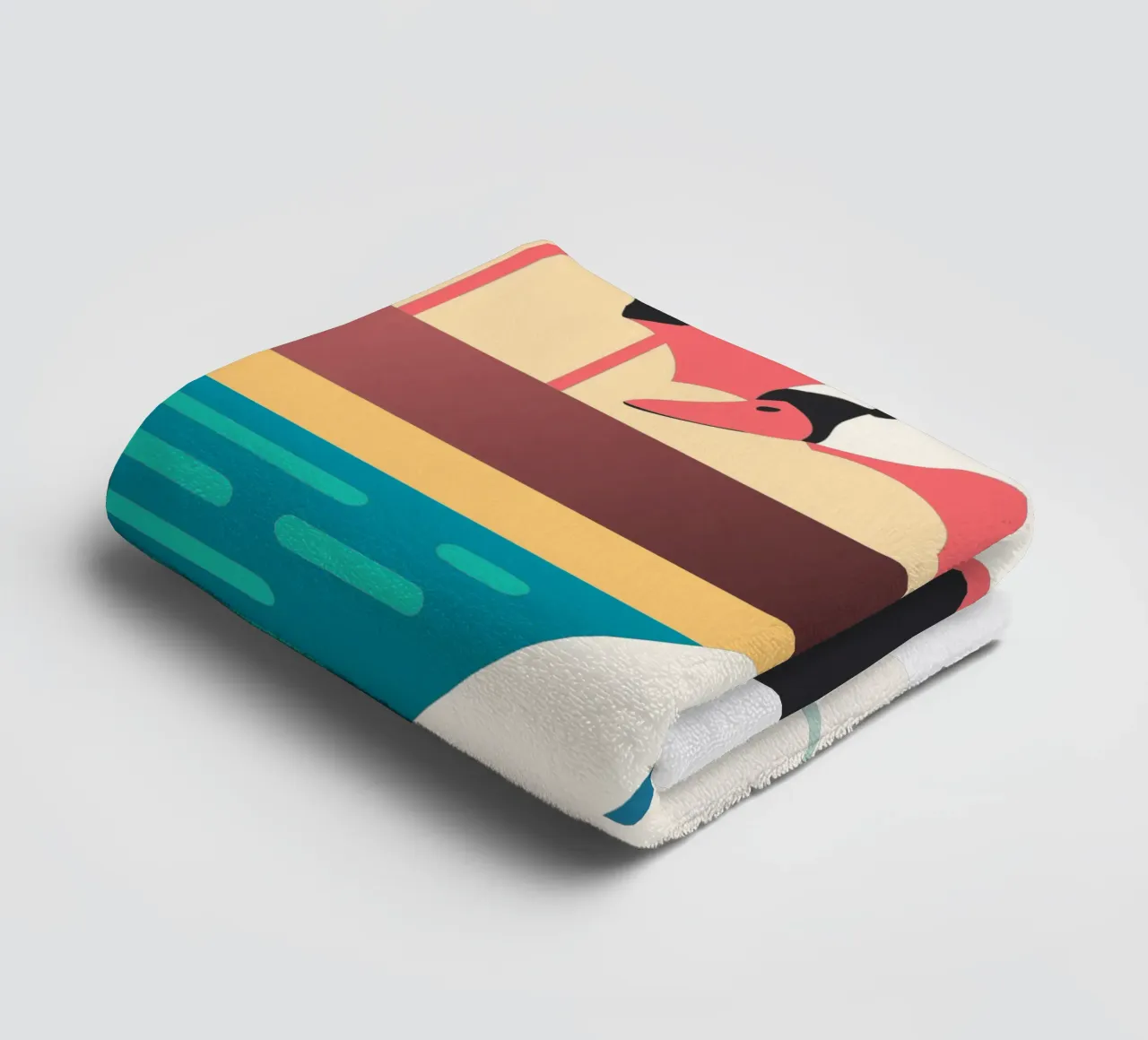 swan vector imagination towel by kamilaze