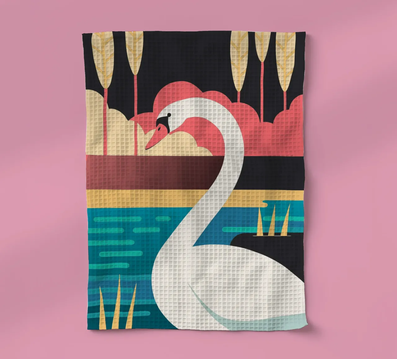 cygne vectoriel imagination torchon de kamilaze