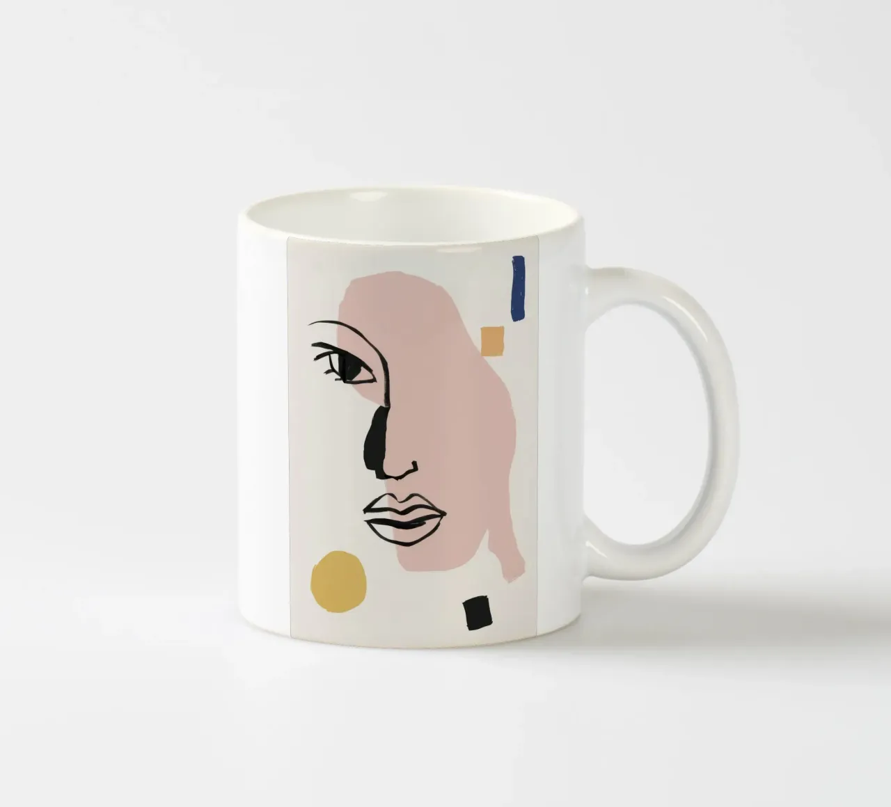 Profilo lineare a pastello tazza in ceramica da Terra Tone