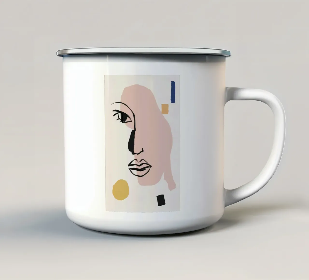 Perfil pastel lineal taza de esmalte de Terra Tone