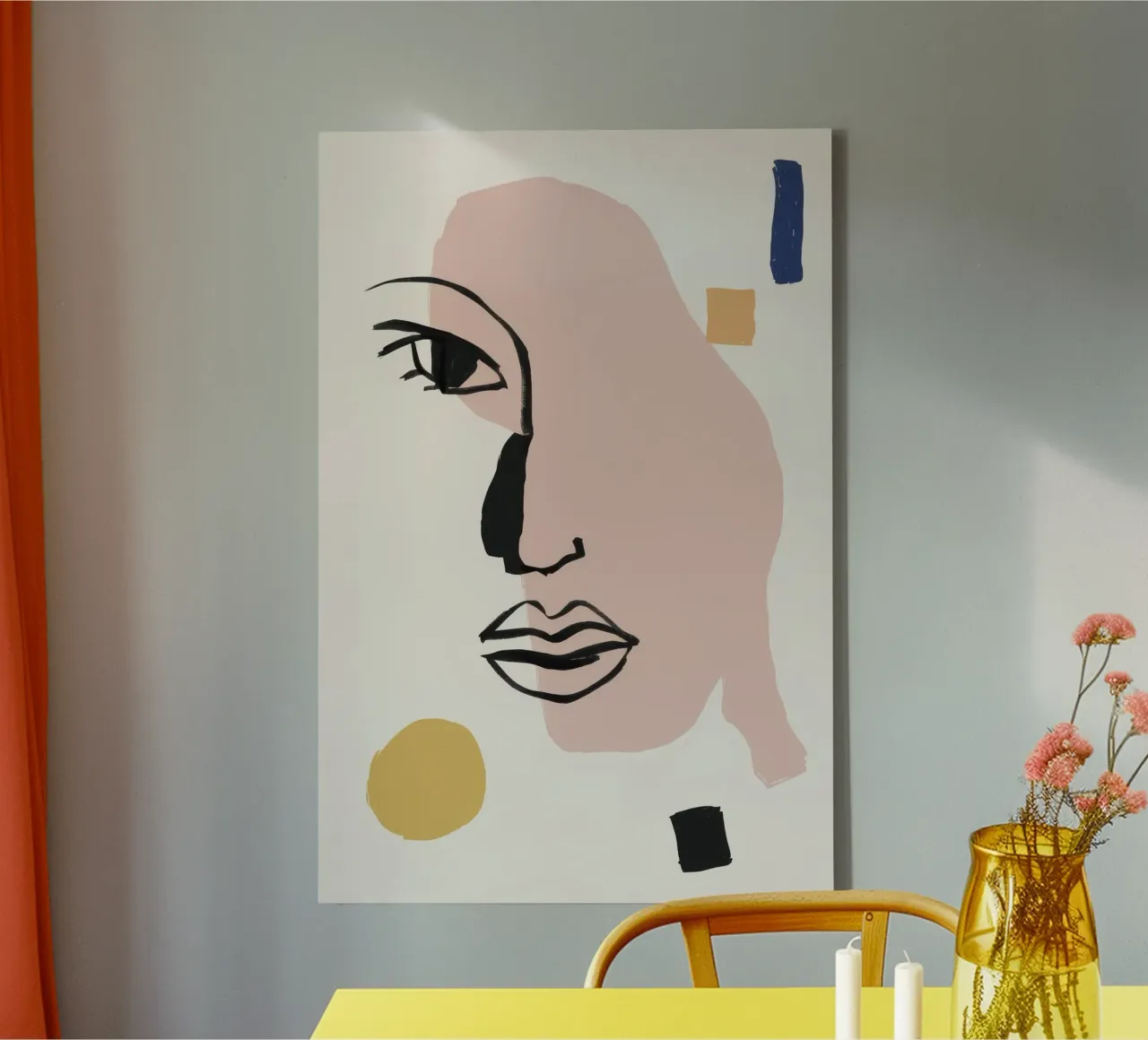 Linear Pastel Profile canvas by Terra Tone