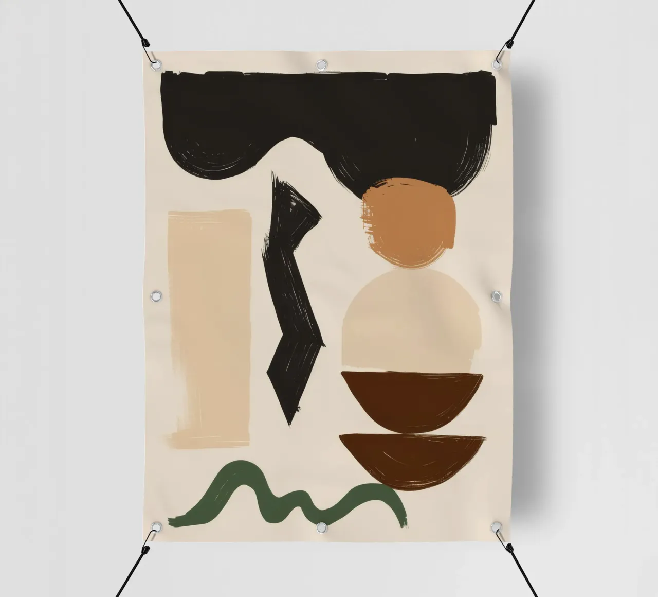 Bohemian Shape Stillness PVC Plane von Terra Tone