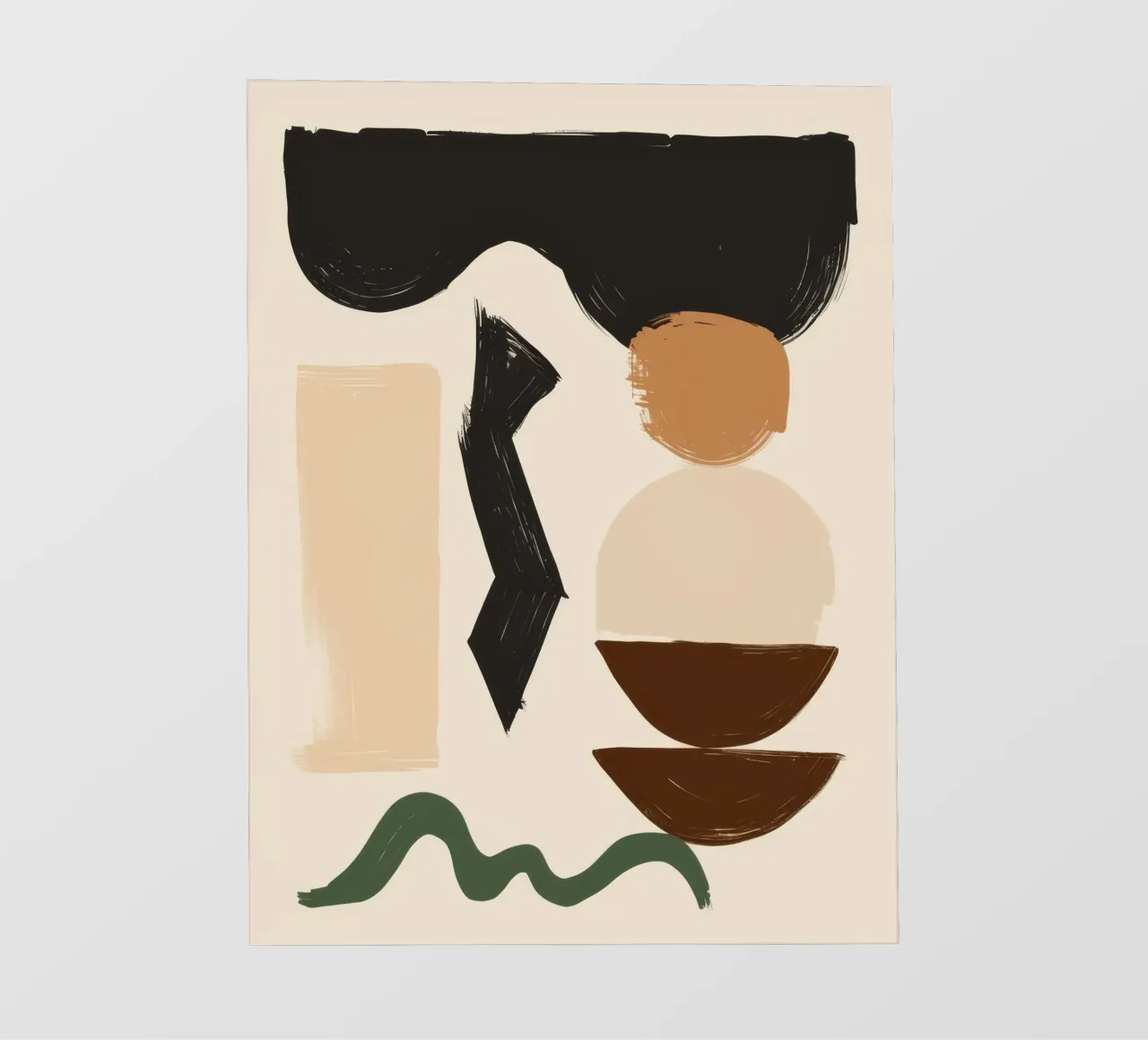 Bohemian Shape Stillness PVC Plane von Terra Tone