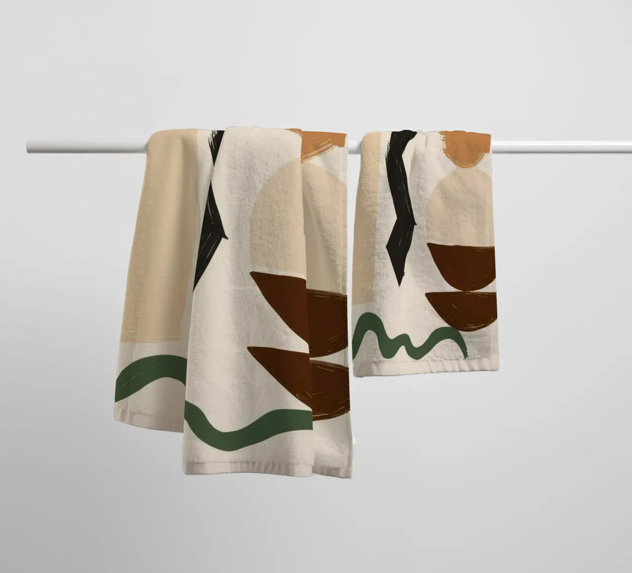 Bohemian Shape Stillness towel by Terra Tone