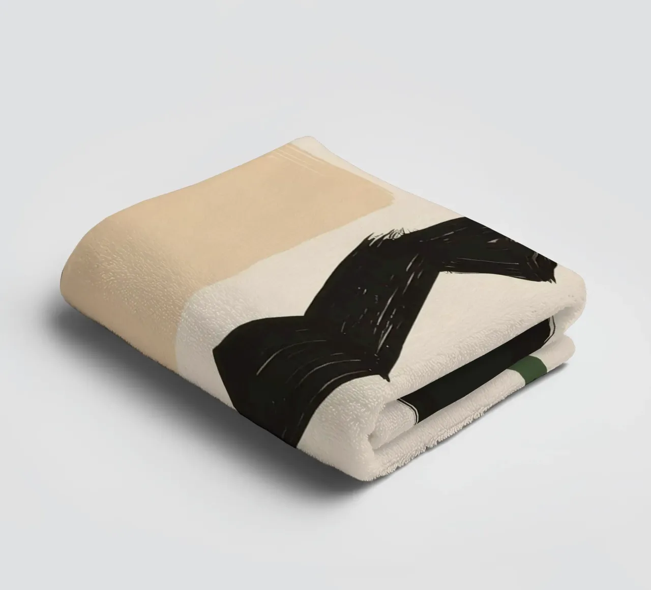 Bohemian Shape Stillness towel by Terra Tone